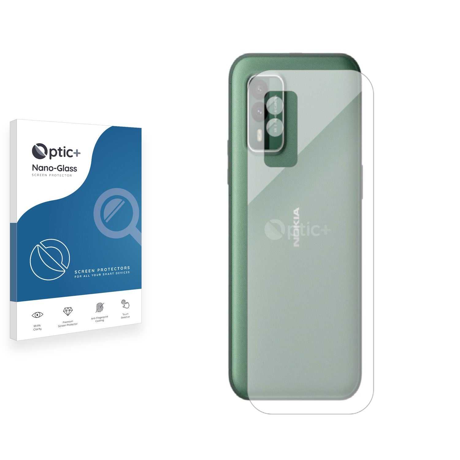 ScreenShield, Optic+ Nano Glass Rear Protector for Nokia XR21 (Back)