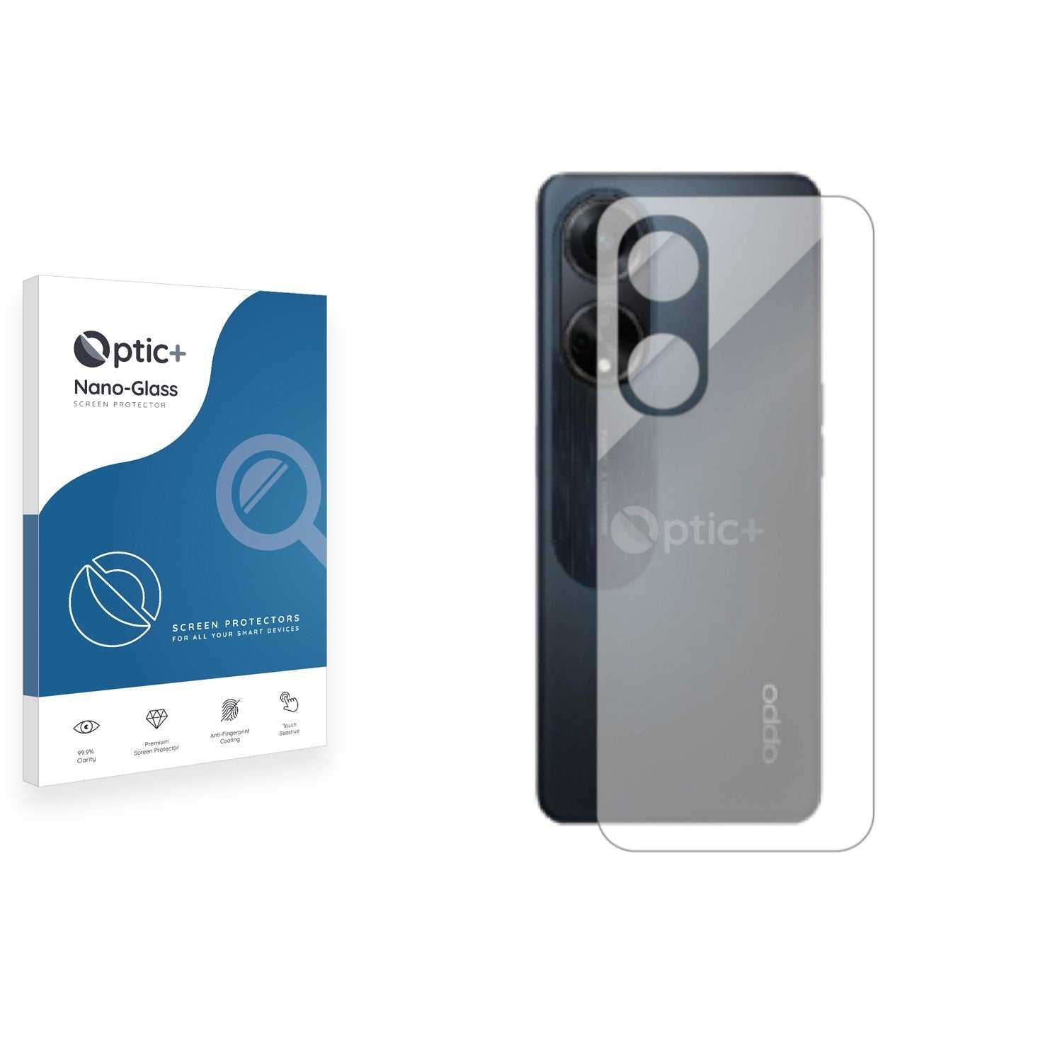 ScreenShield, Optic+ Nano Glass Rear Protector for Oppo A98 (Back)