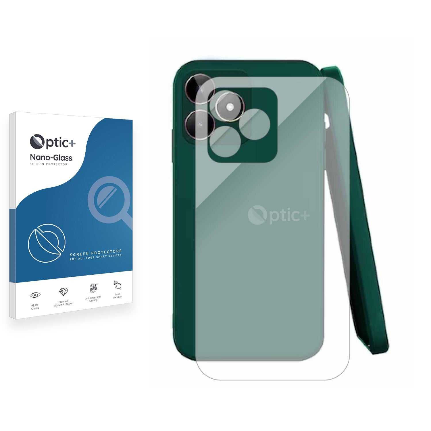 ScreenShield, Optic+ Nano Glass Rear Protector for realme Narzo  N53 (Back)