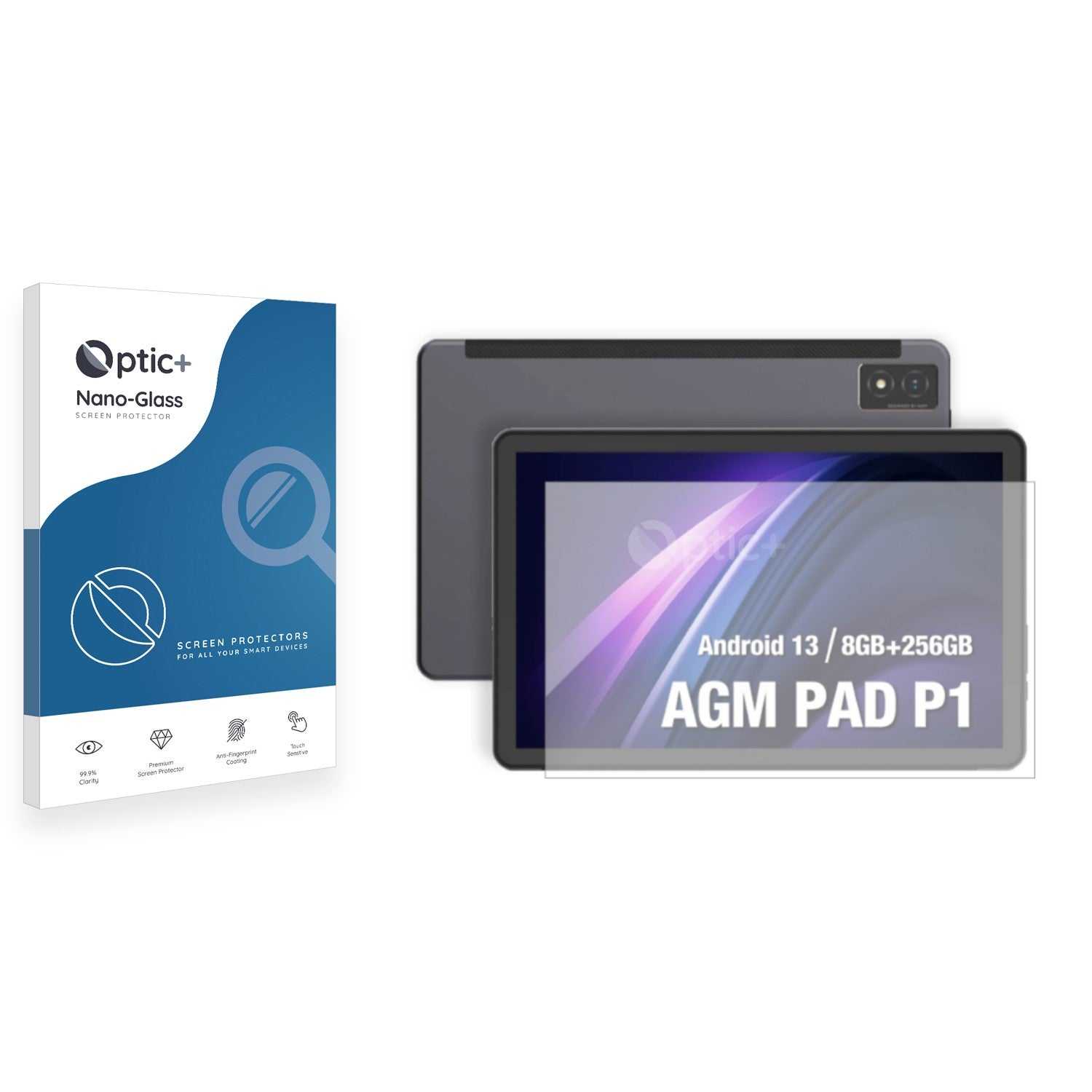 ScreenShield, Optic+ Nano Glass Screen Protector for AGM Pad P1