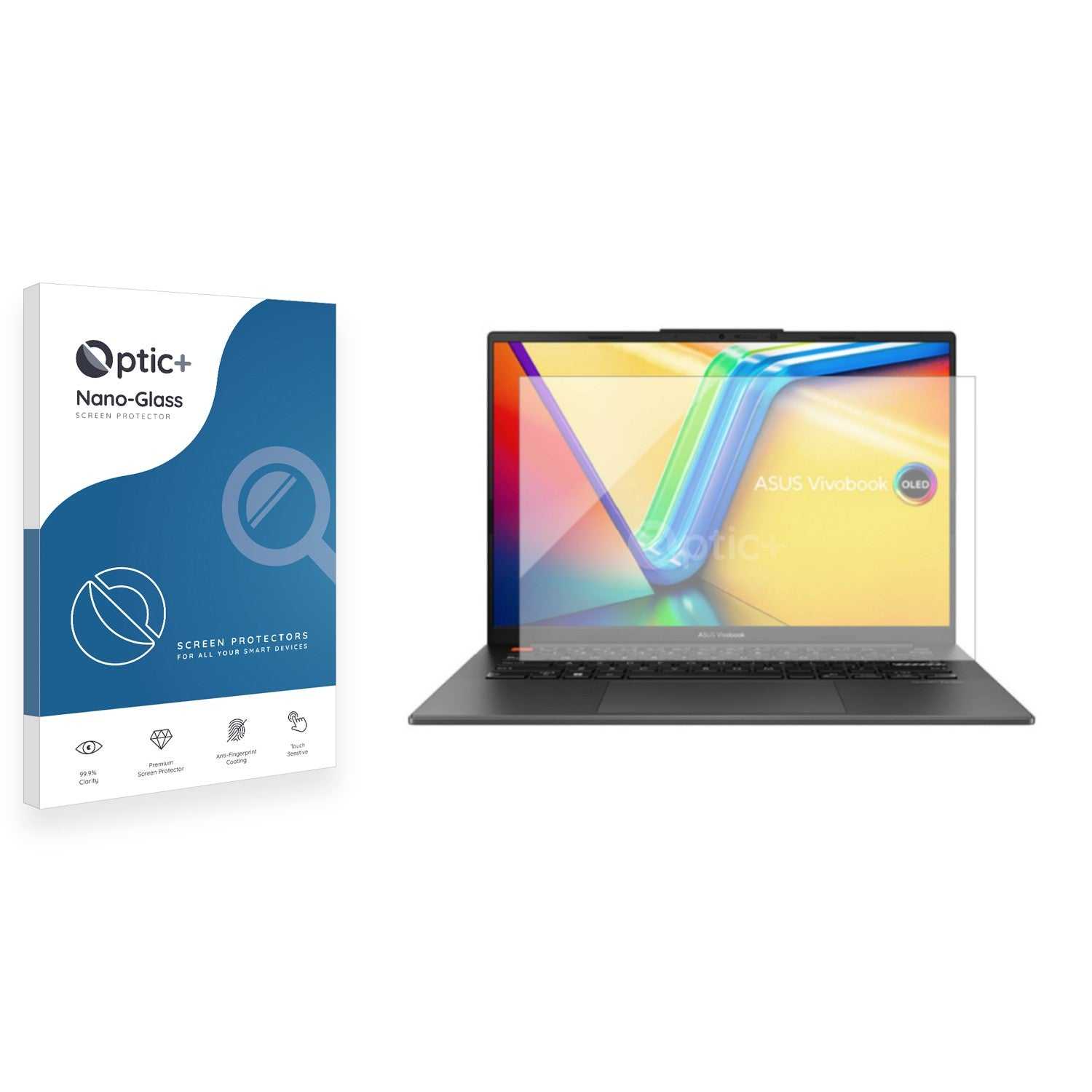 ScreenShield, Optic+ Nano Glass Screen Protector for ASUS VivoBook S 14 OLED K5404