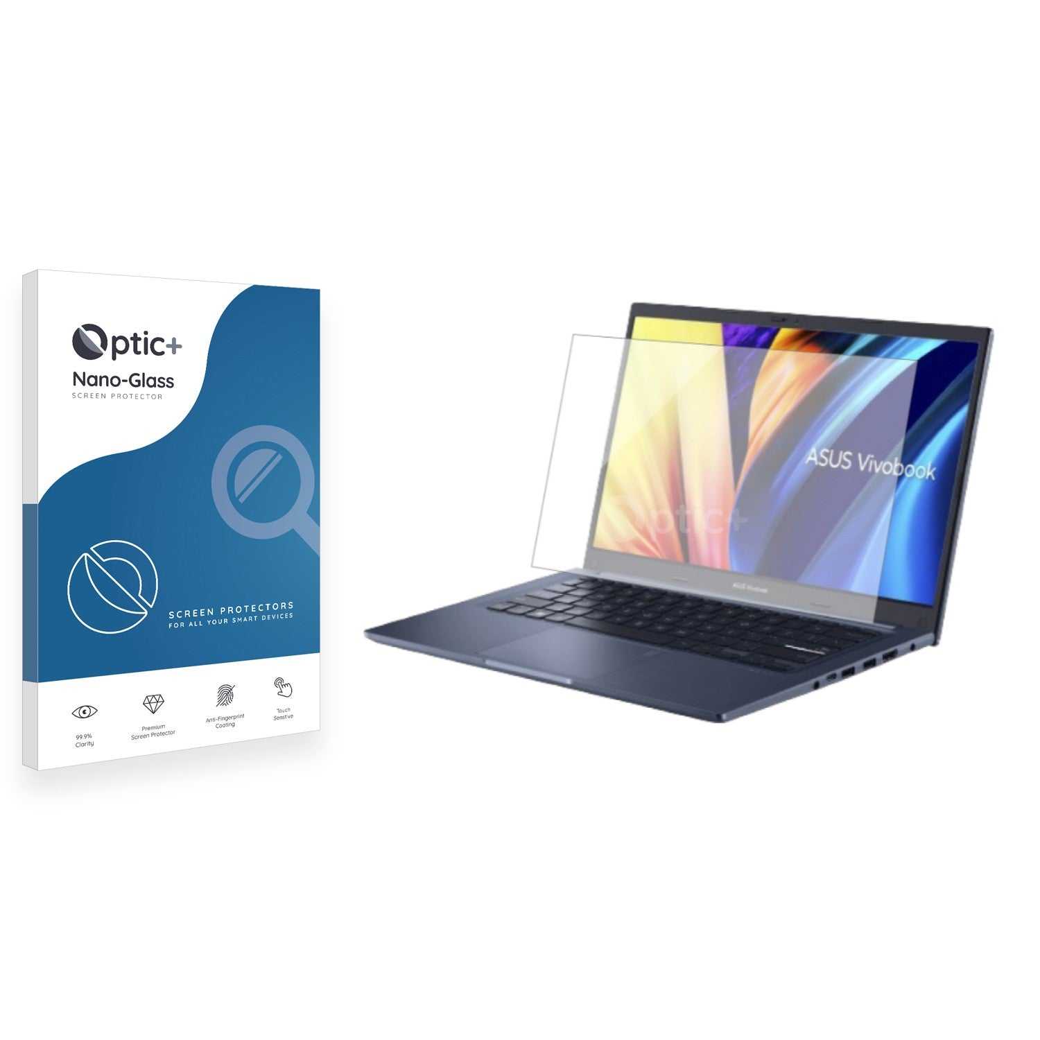 ScreenShield, Optic+ Nano Glass Screen Protector for ASUS Vivobook 15 F1500EA