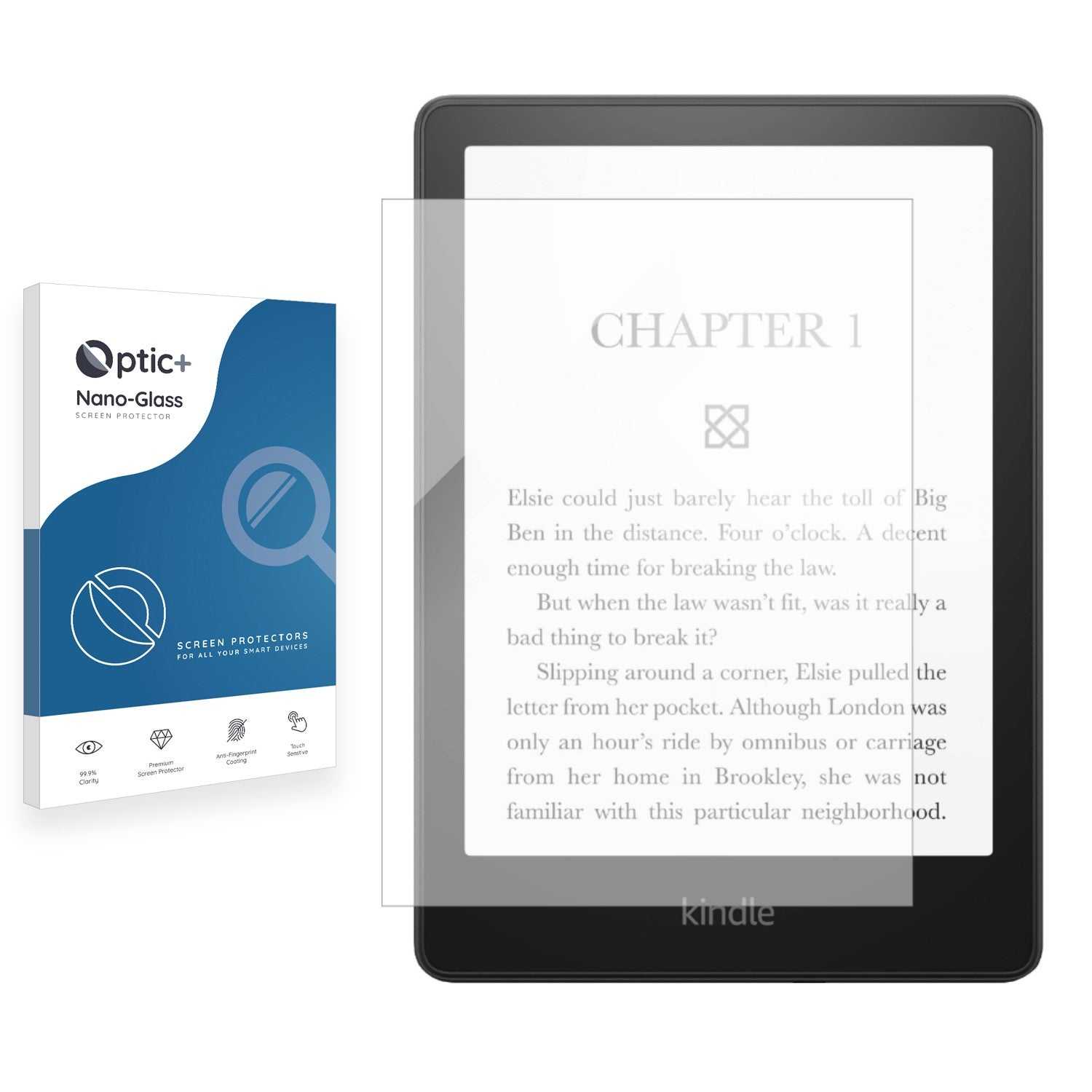 ScreenShield, Optic+ Nano Glass Screen Protector for Amazon Kindle Paperwhite 2023 (11th Gen)