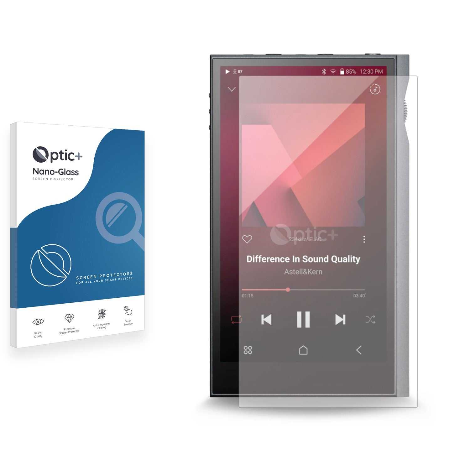 ScreenShield, Optic+ Nano Glass Screen Protector for Astell&Kern KANN Ultra