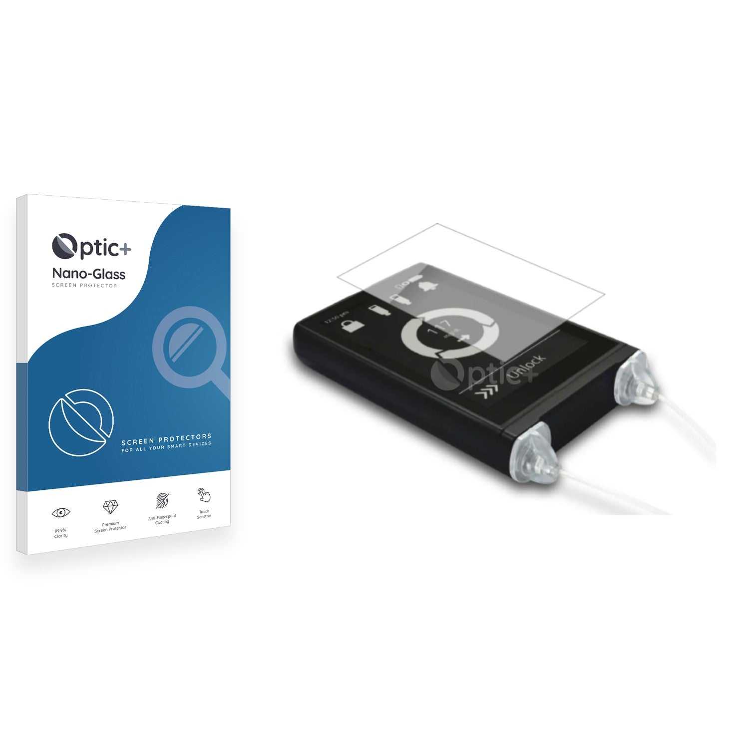 ScreenShield, Optic+ Nano Glass Screen Protector for Beta Bionics iLet  Bionic Pancreas