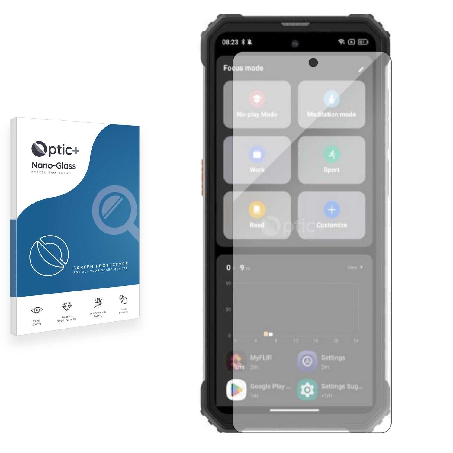 ScreenShield, Optic+ Nano Glass Screen Protector for Blackview BV8900