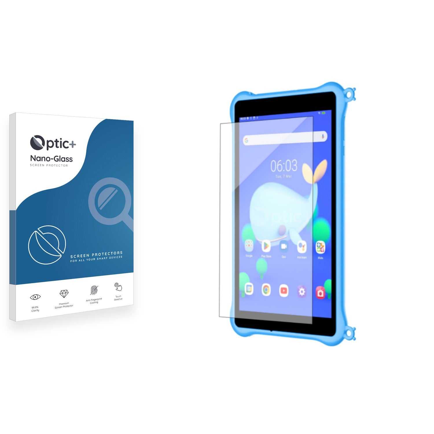 ScreenShield, Optic+ Nano Glass Screen Protector for Blackview Tab 5 Kids