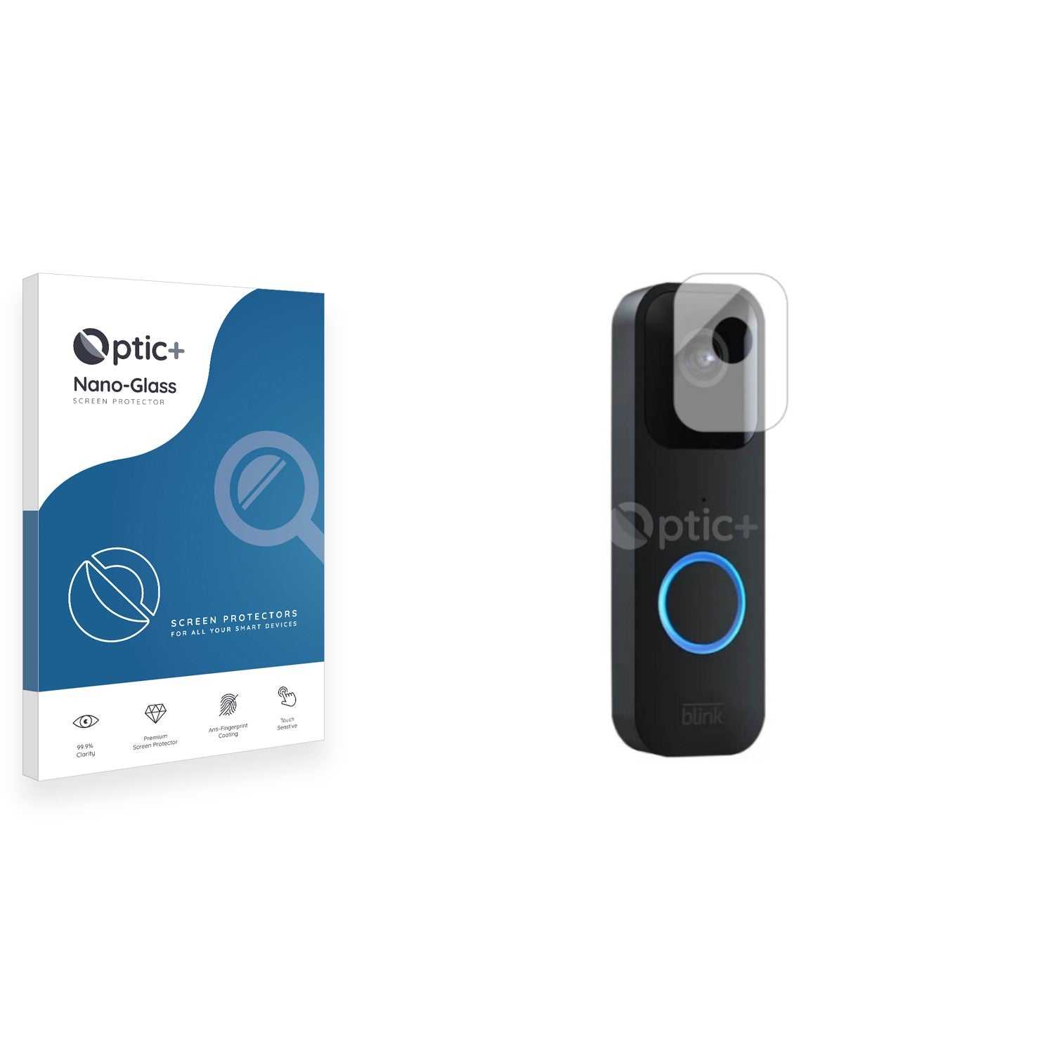 ScreenShield, Optic+ Nano Glass Screen Protector for Blink Video Doorbell