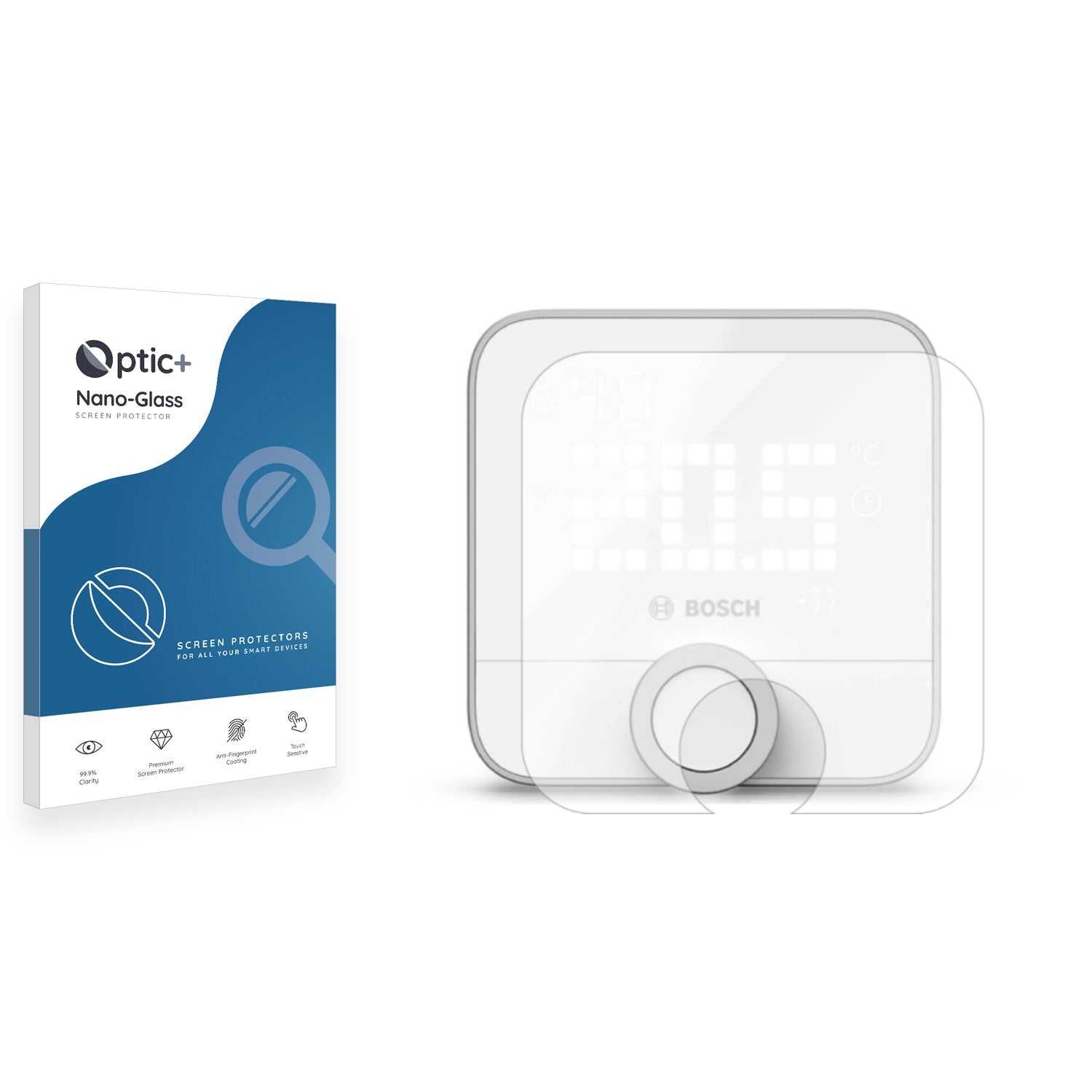 ScreenShield, Optic+ Nano Glass Screen Protector for Bosch Smart Home Thermostat II 230 V