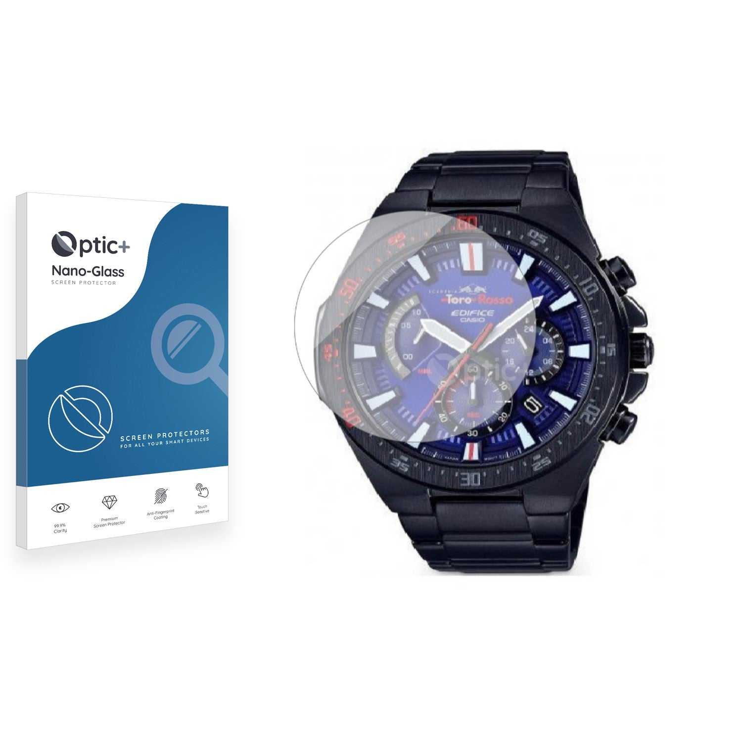 ScreenShield, Optic+ Nano Glass Screen Protector for Casio Edifice EFR-563TR-2A