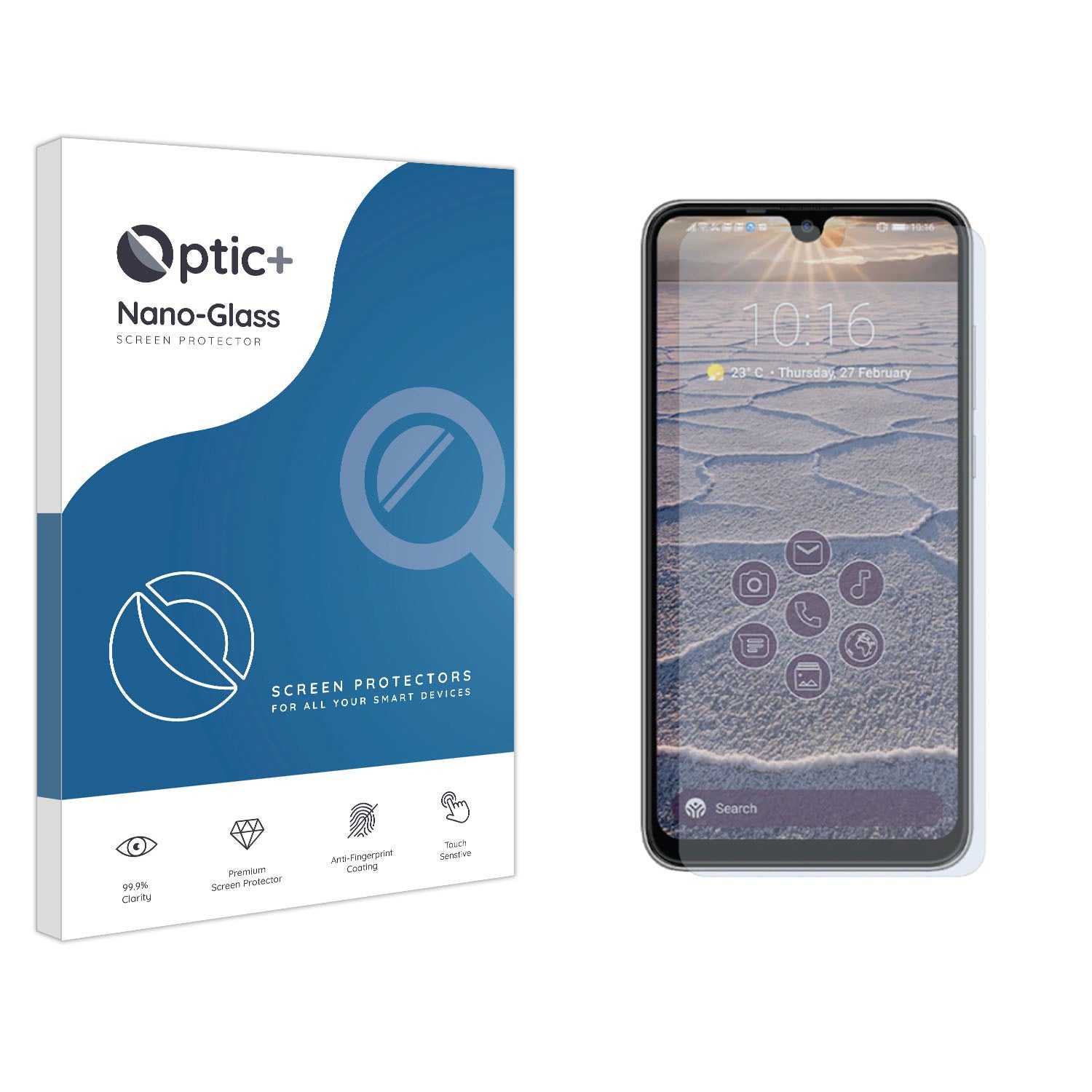 ScreenShield, Optic+ Nano Glass Screen Protector for ClearPHONE 620