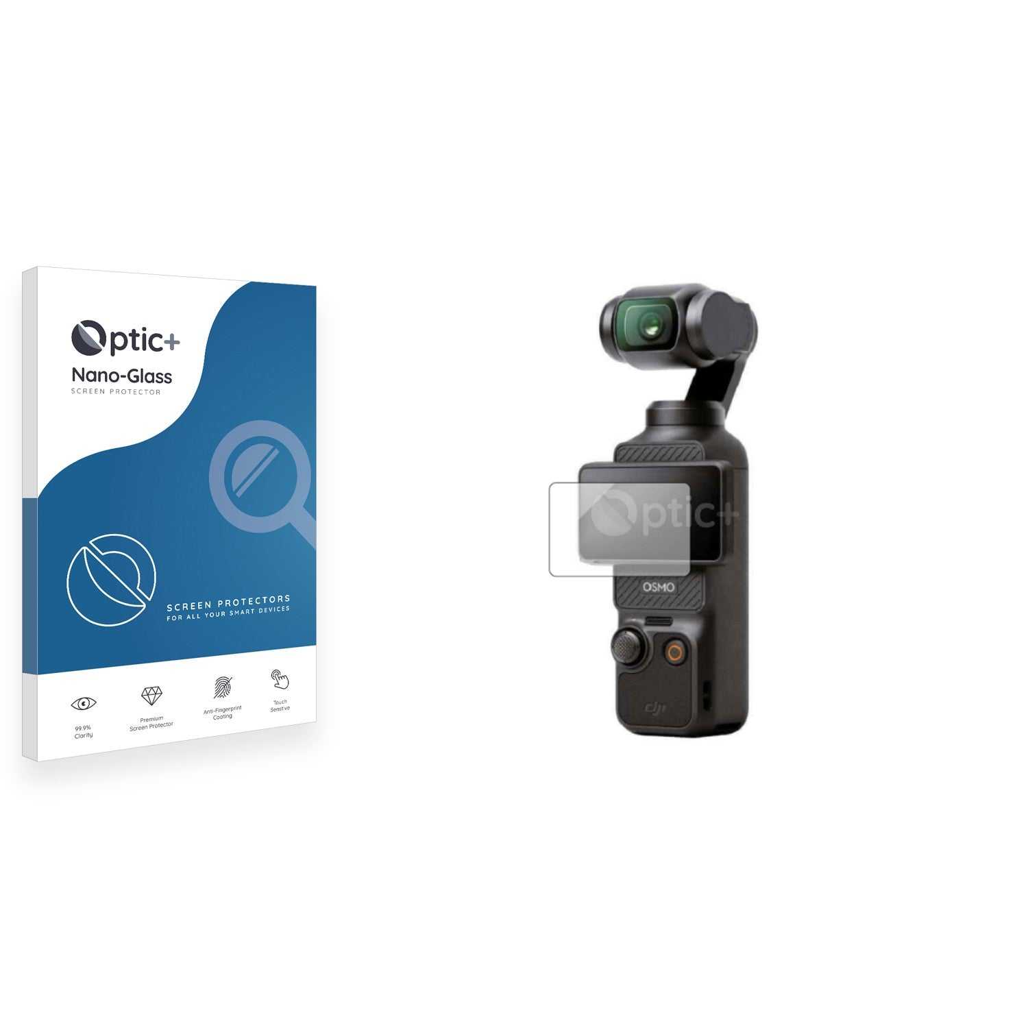 ScreenShield, Optic+ Nano Glass Screen Protector for DJI Osmo Pocket 3