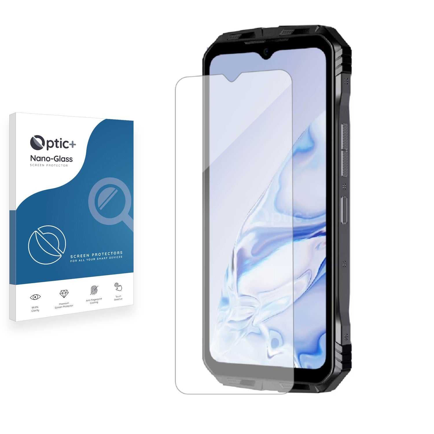 ScreenShield, Optic+ Nano Glass Screen Protector for Doogee S100 Helio G99