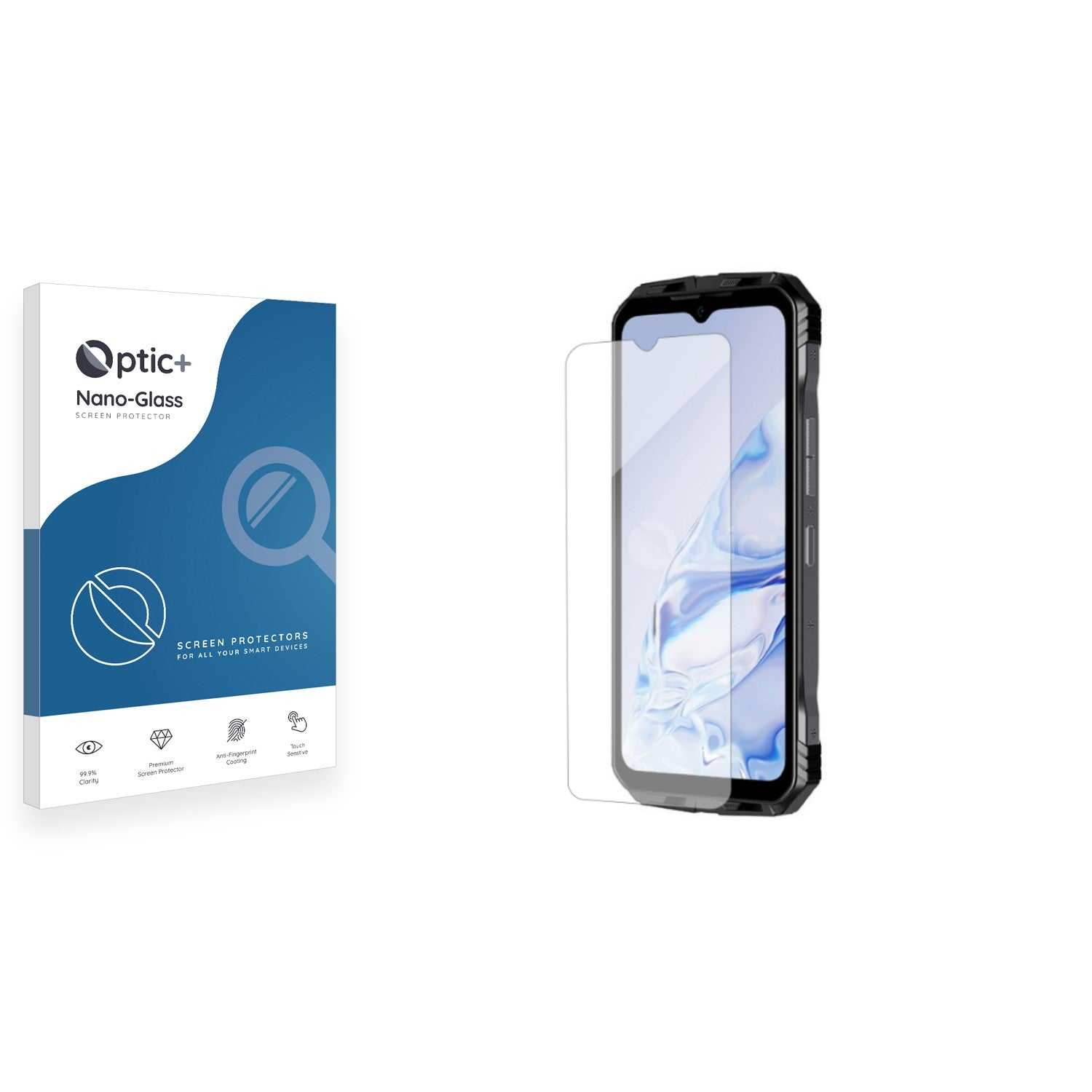 ScreenShield, Optic+ Nano Glass Screen Protector for Doogee S100 Pro