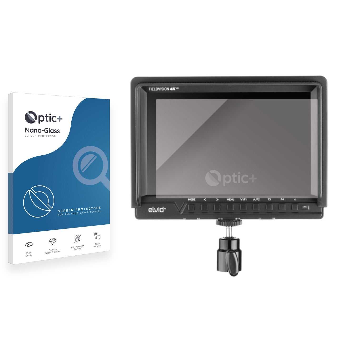 ScreenShield, Optic+ Nano Glass Screen Protector for Elvid FieldVision 4KV2 7" On-Camera Monitor