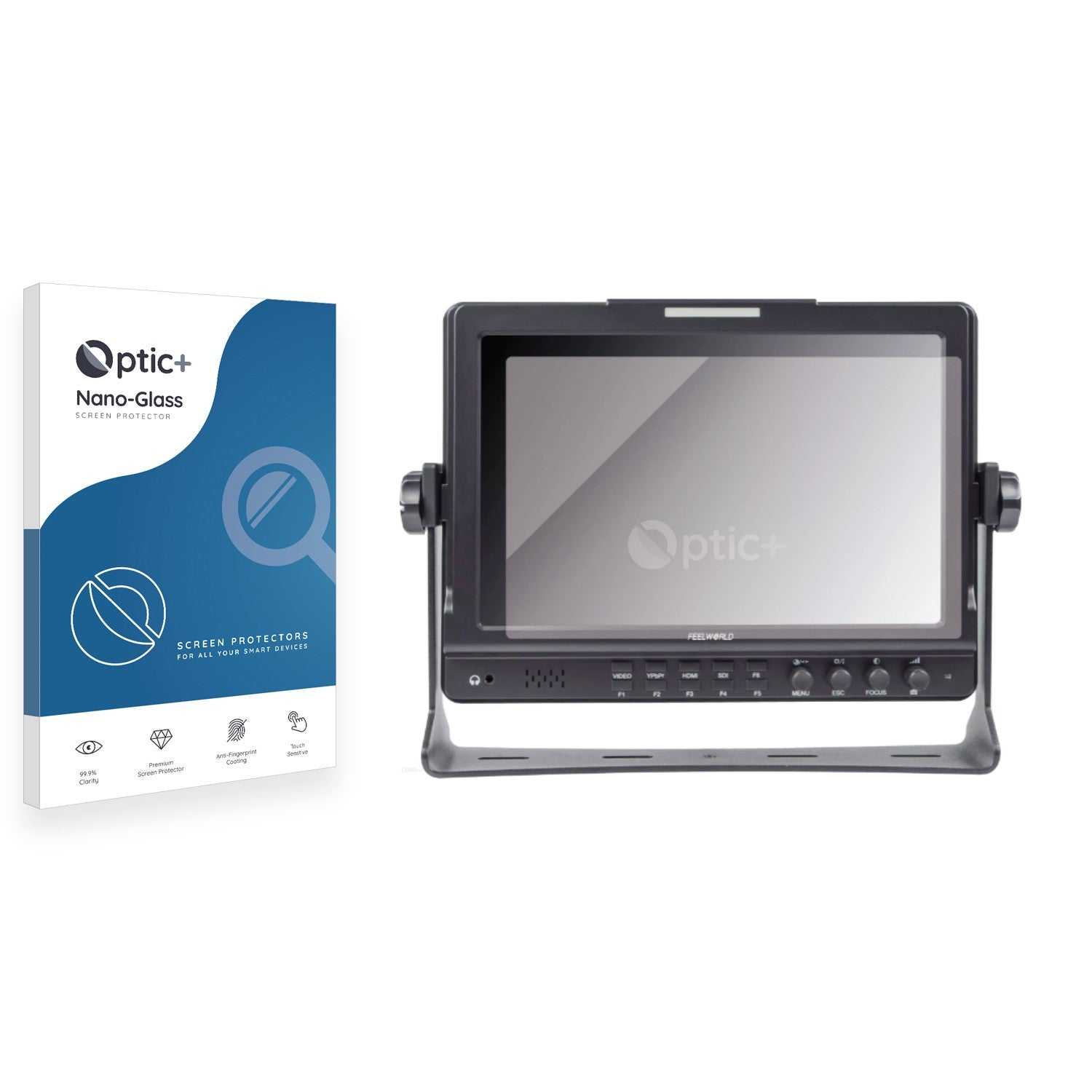 ScreenShield, Optic+ Nano Glass Screen Protector for Feelworld 10.1" Field Monitor FW-1018