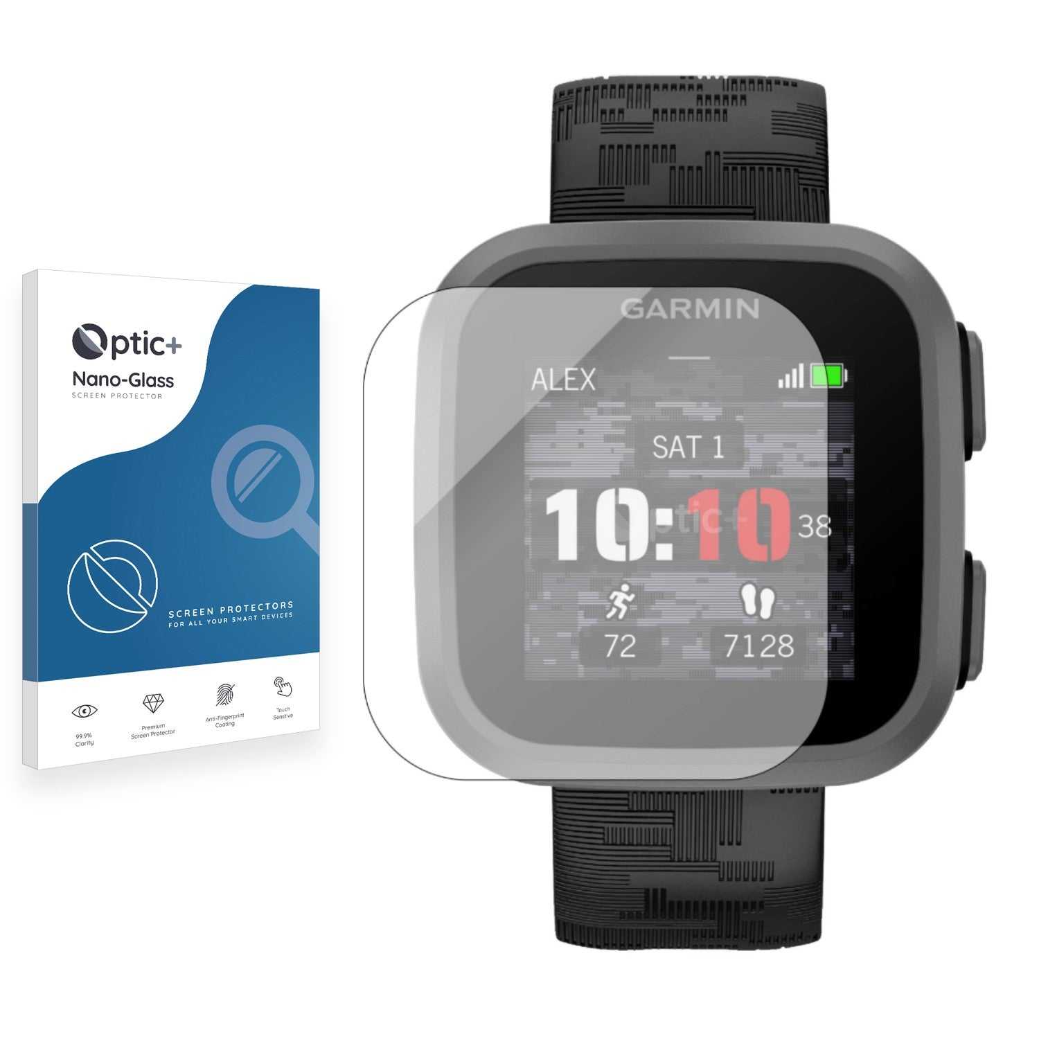 ScreenShield, Optic+ Nano Glass Screen Protector for Garmin Bounce