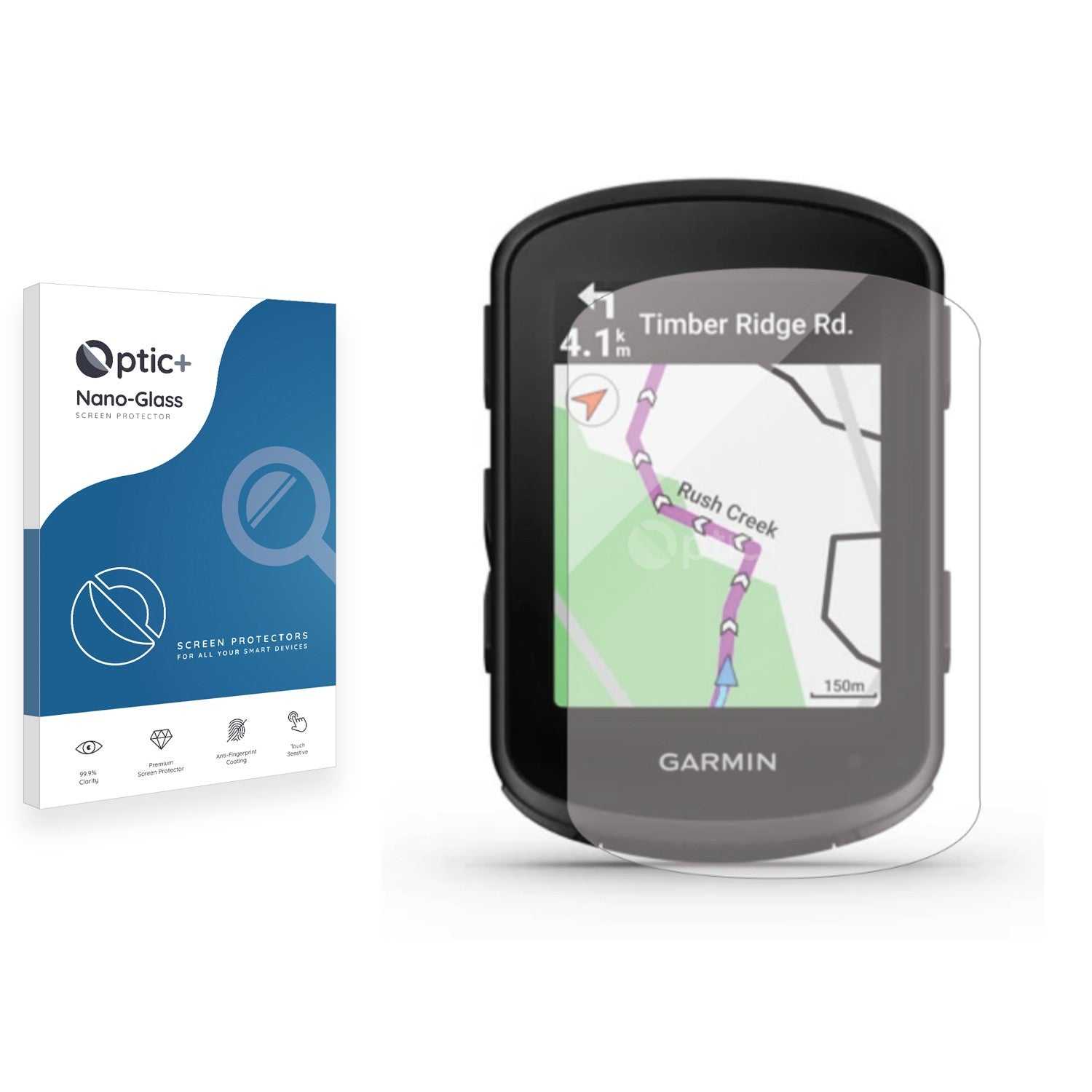 ScreenShield, Optic+ Nano Glass Screen Protector for Garmin Edge 840