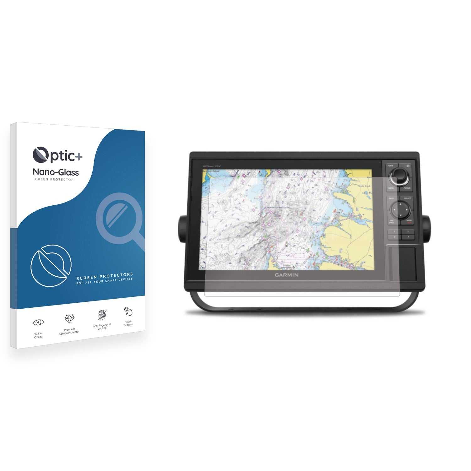 ScreenShield, Optic+ Nano Glass Screen Protector for Garmin GPSMAP 1222xsv