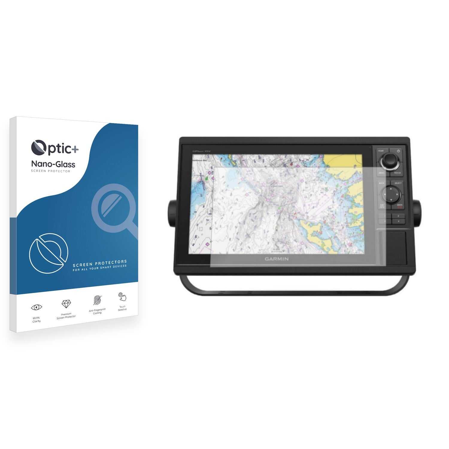 ScreenShield, Optic+ Nano Glass Screen Protector for Garmin GPSMAP 1242xsv