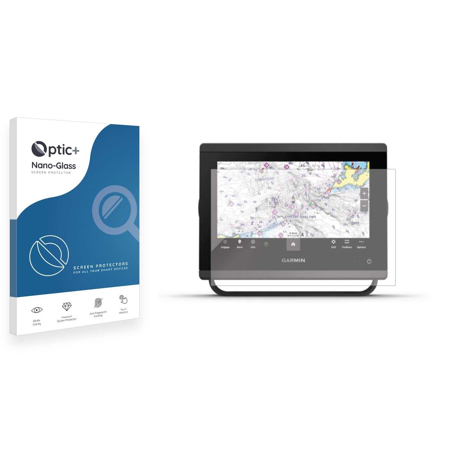 ScreenShield, Optic+ Nano Glass Screen Protector for Garmin GPSMAP 753xsv