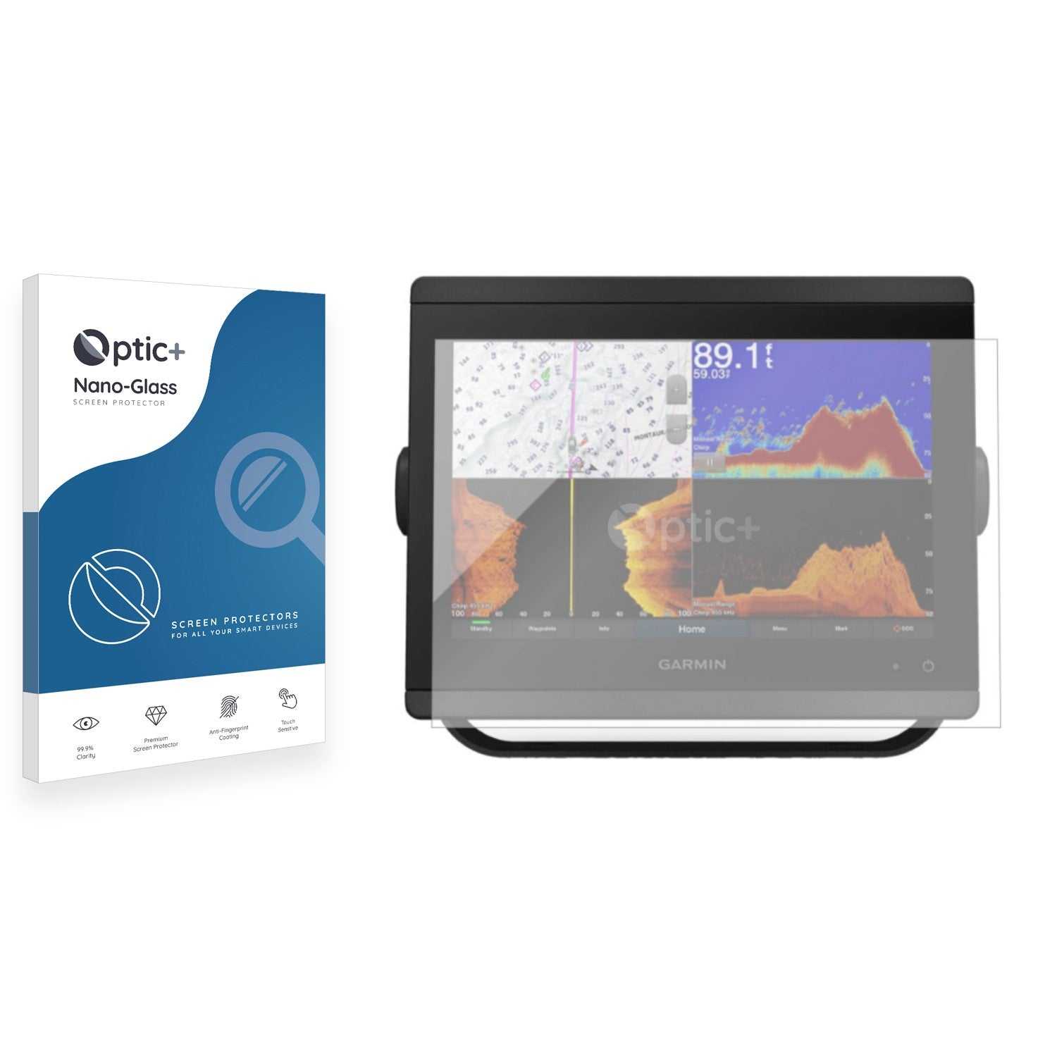 ScreenShield, Optic+ Nano Glass Screen Protector for Garmin GPSMAP 8610