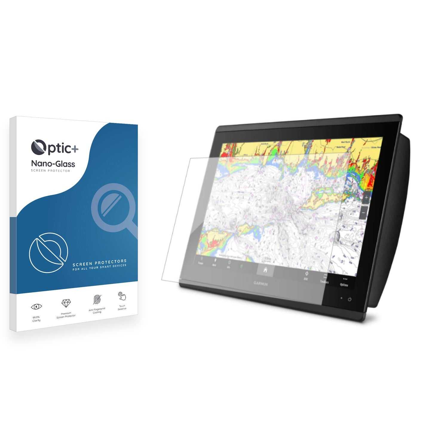 ScreenShield, Optic+ Nano Glass Screen Protector for Garmin GPSMAP 8617