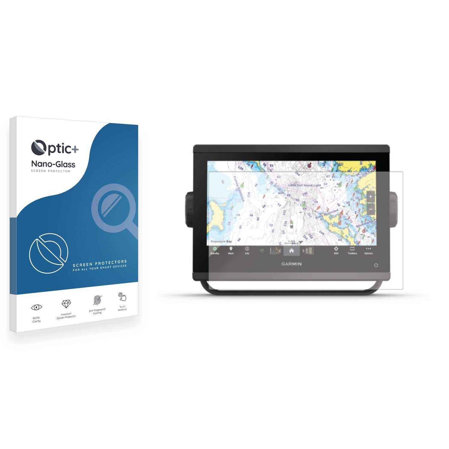 ScreenShield, Optic+ Nano Glass Screen Protector for Garmin GPSMAP 943xsv