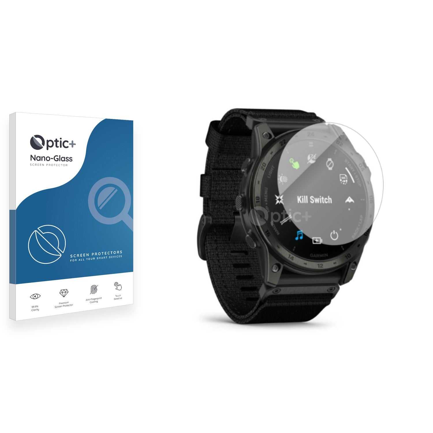 ScreenShield, Optic+ Nano Glass Screen Protector for Garmin Tactix 7 AMOLED