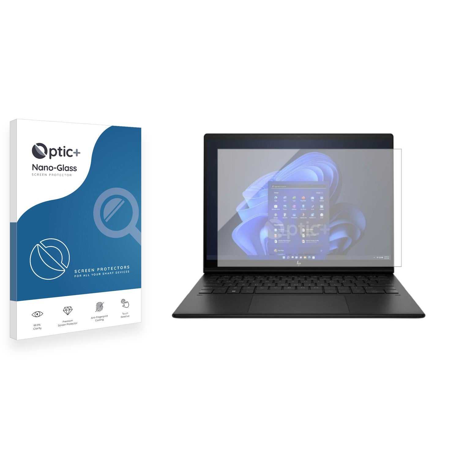 ScreenShield, Optic+ Nano Glass Screen Protector for HP Dragonfly Folio G3