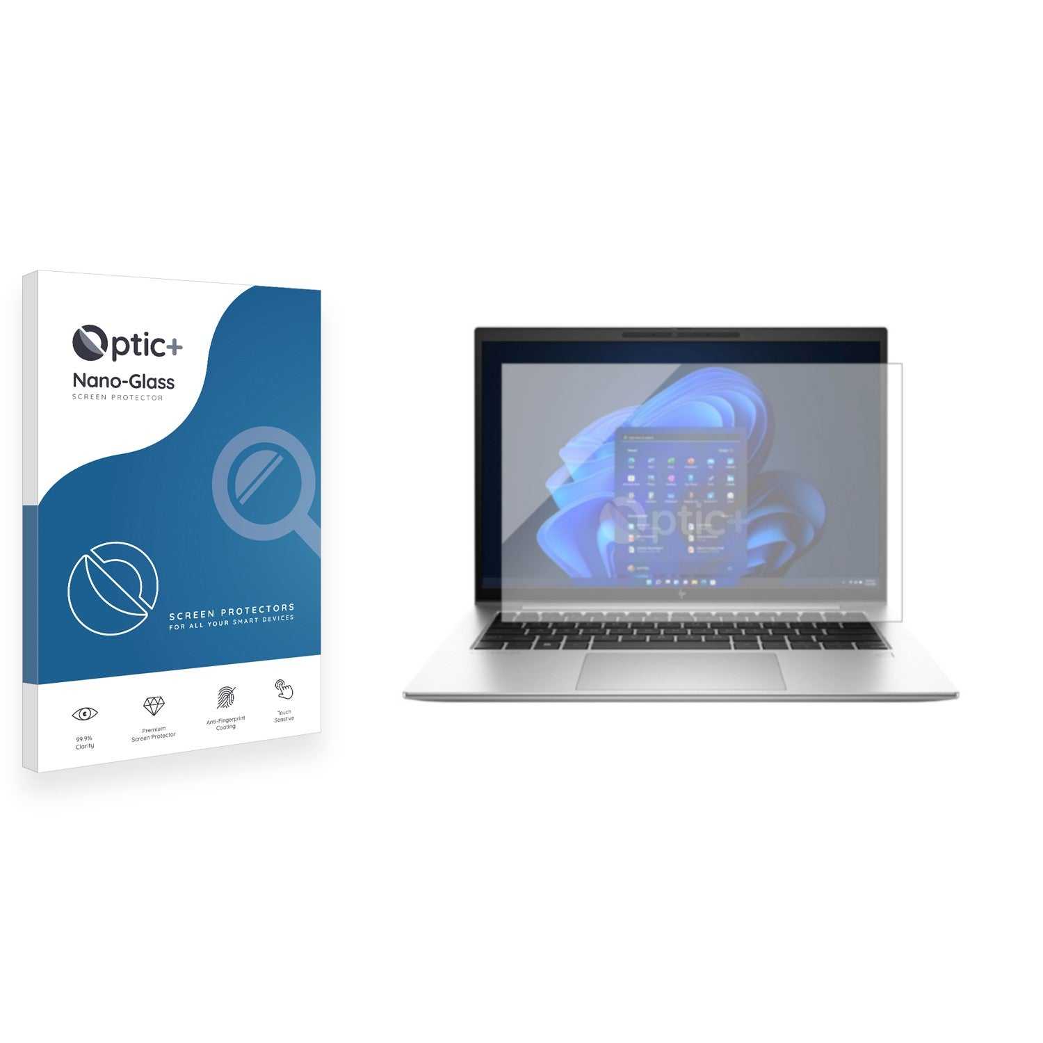 ScreenShield, Optic+ Nano Glass Screen Protector for HP EliteBook 1040 G9