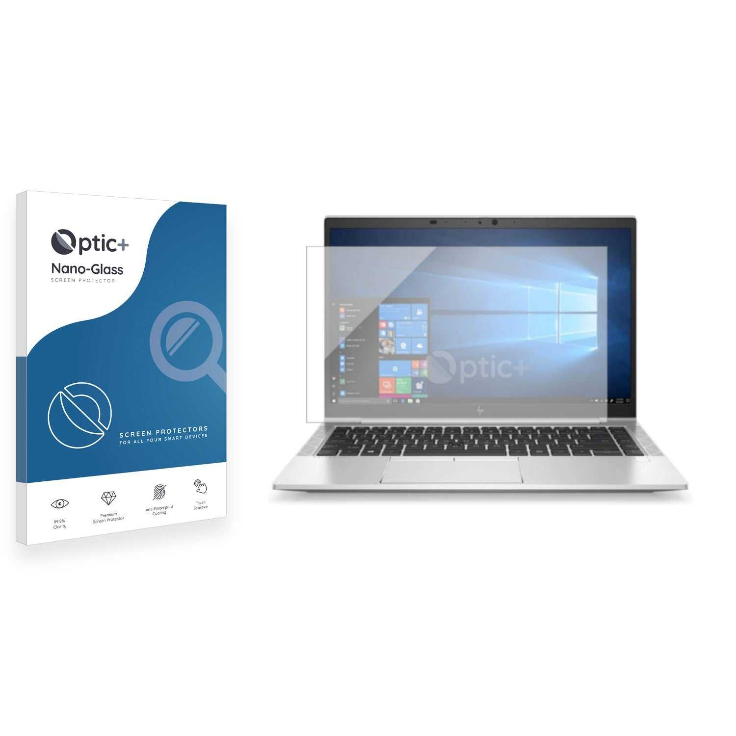 ScreenShield, Optic+ Nano Glass Screen Protector for HP EliteBook 840 10th Gen