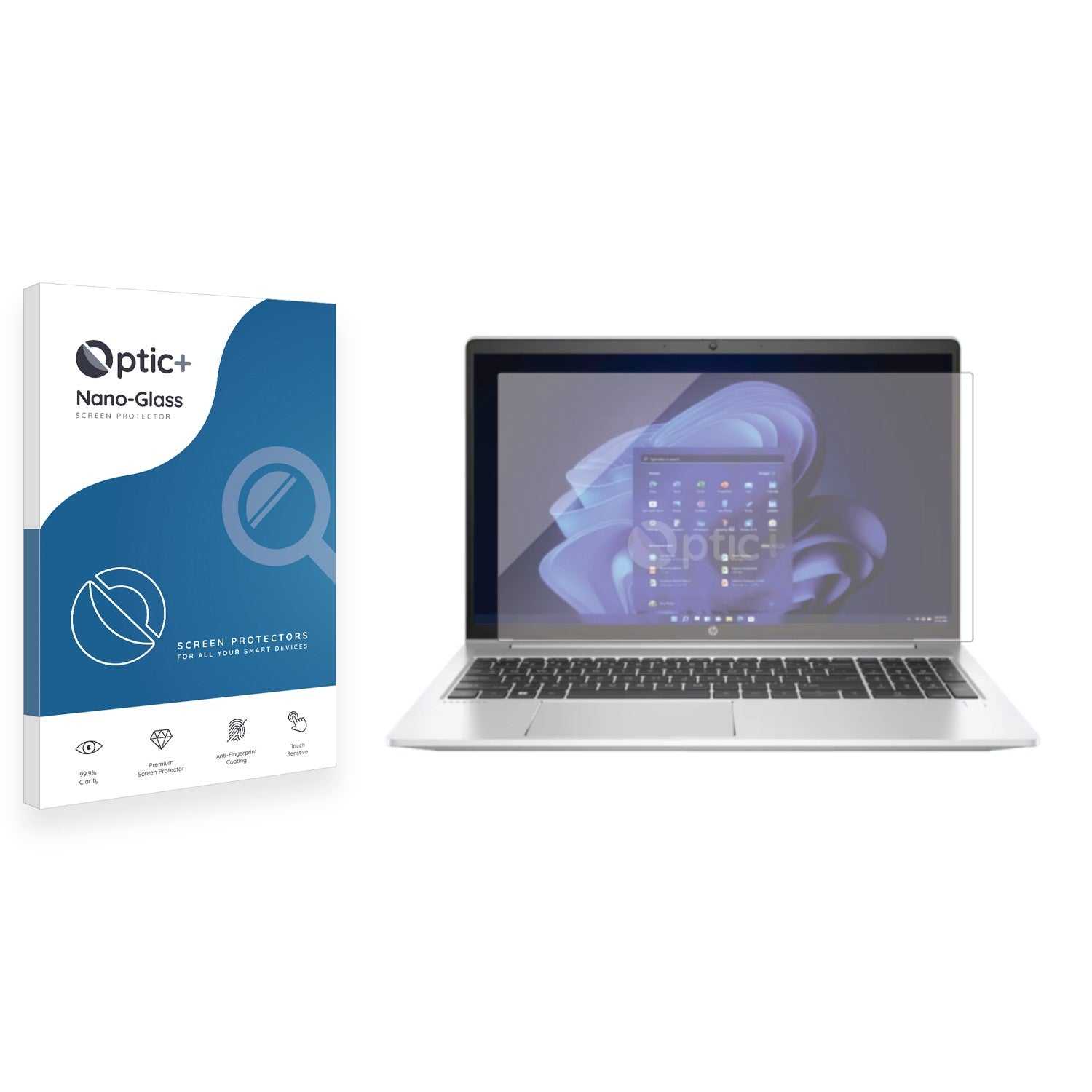 ScreenShield, Optic+ Nano Glass Screen Protector for HP ProBook 450 G9