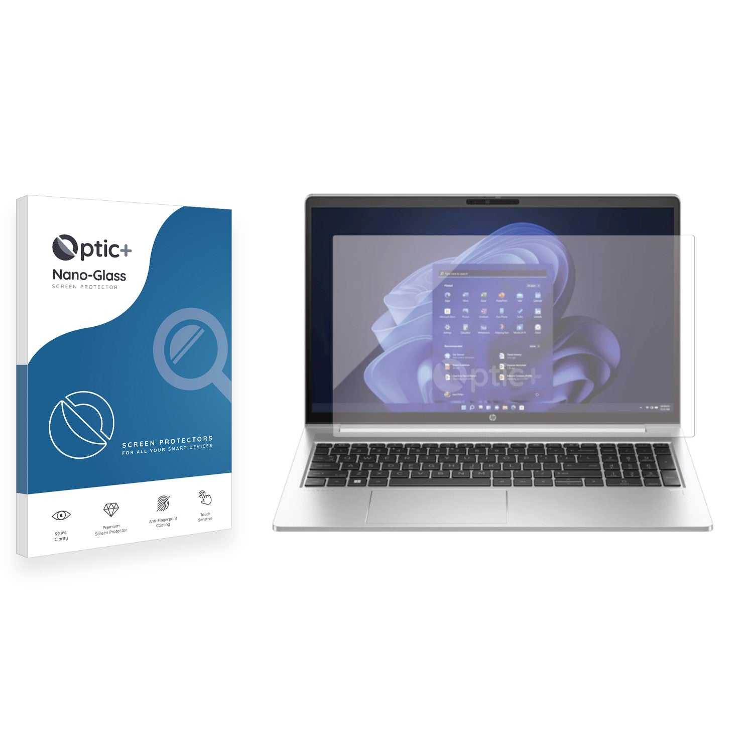 ScreenShield, Optic+ Nano Glass Screen Protector for HP ProBook 455 G10