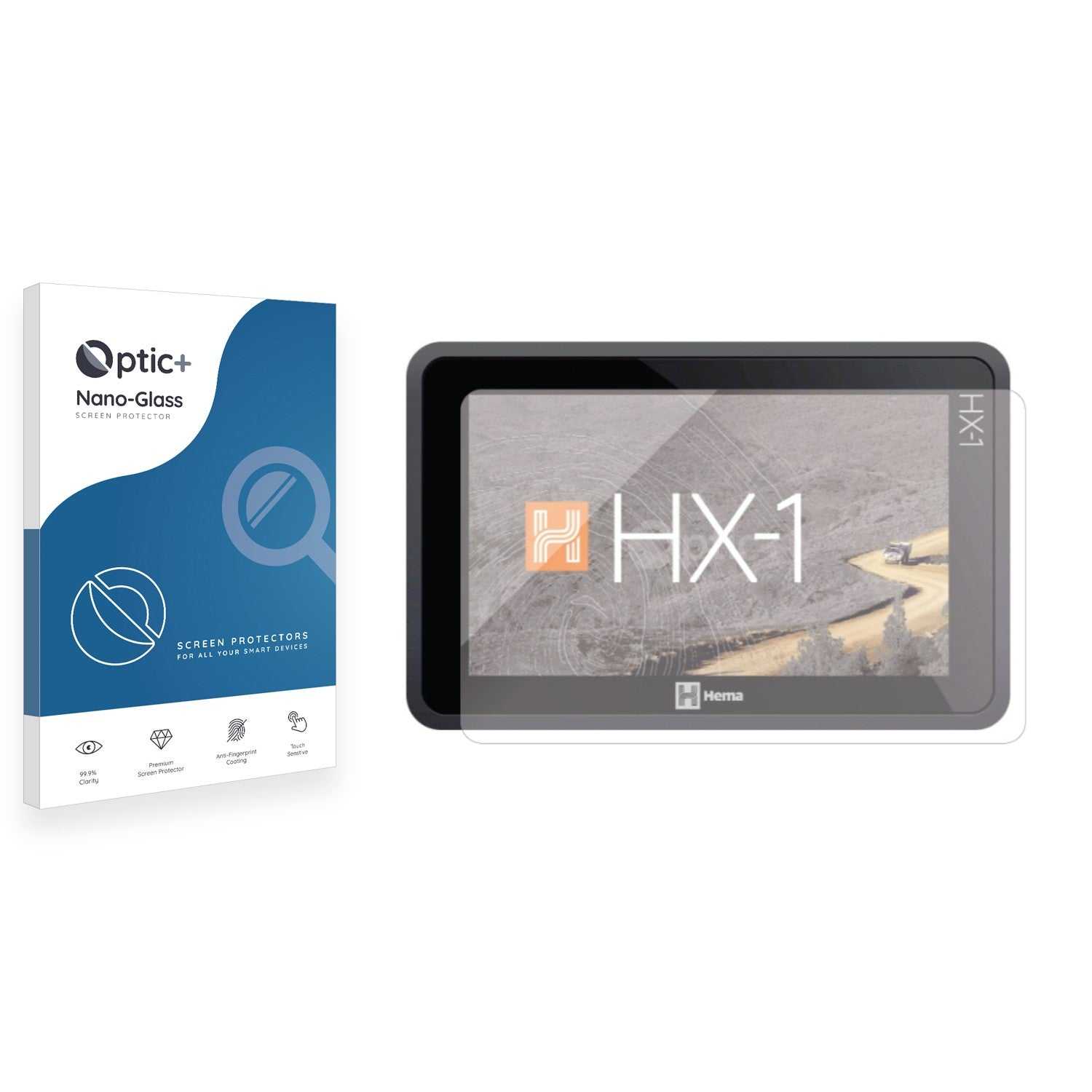 ScreenShield, Optic+ Nano Glass Screen Protector for Hema HX-1 Navigator