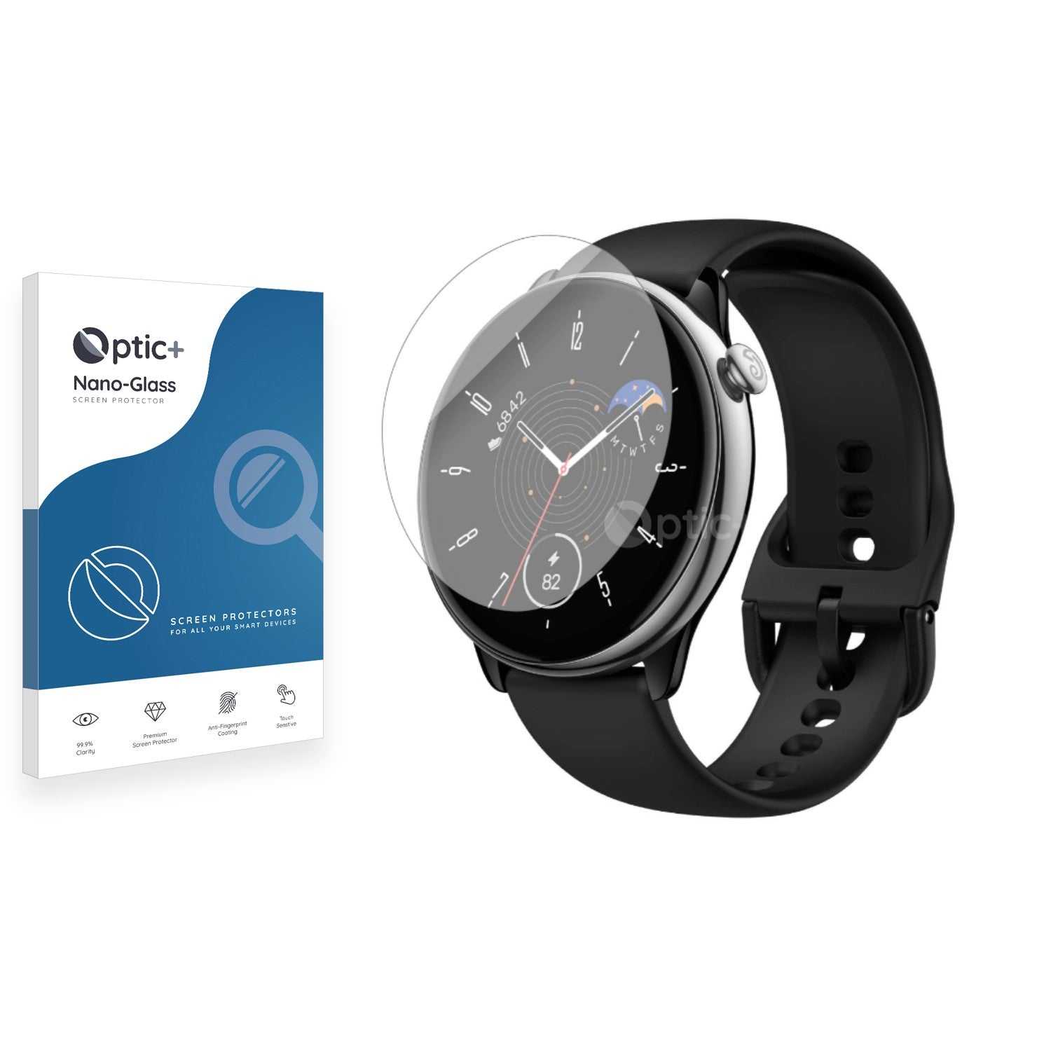 ScreenShield, Optic+ Nano Glass Screen Protector for Huami Amazfit GTR Mini