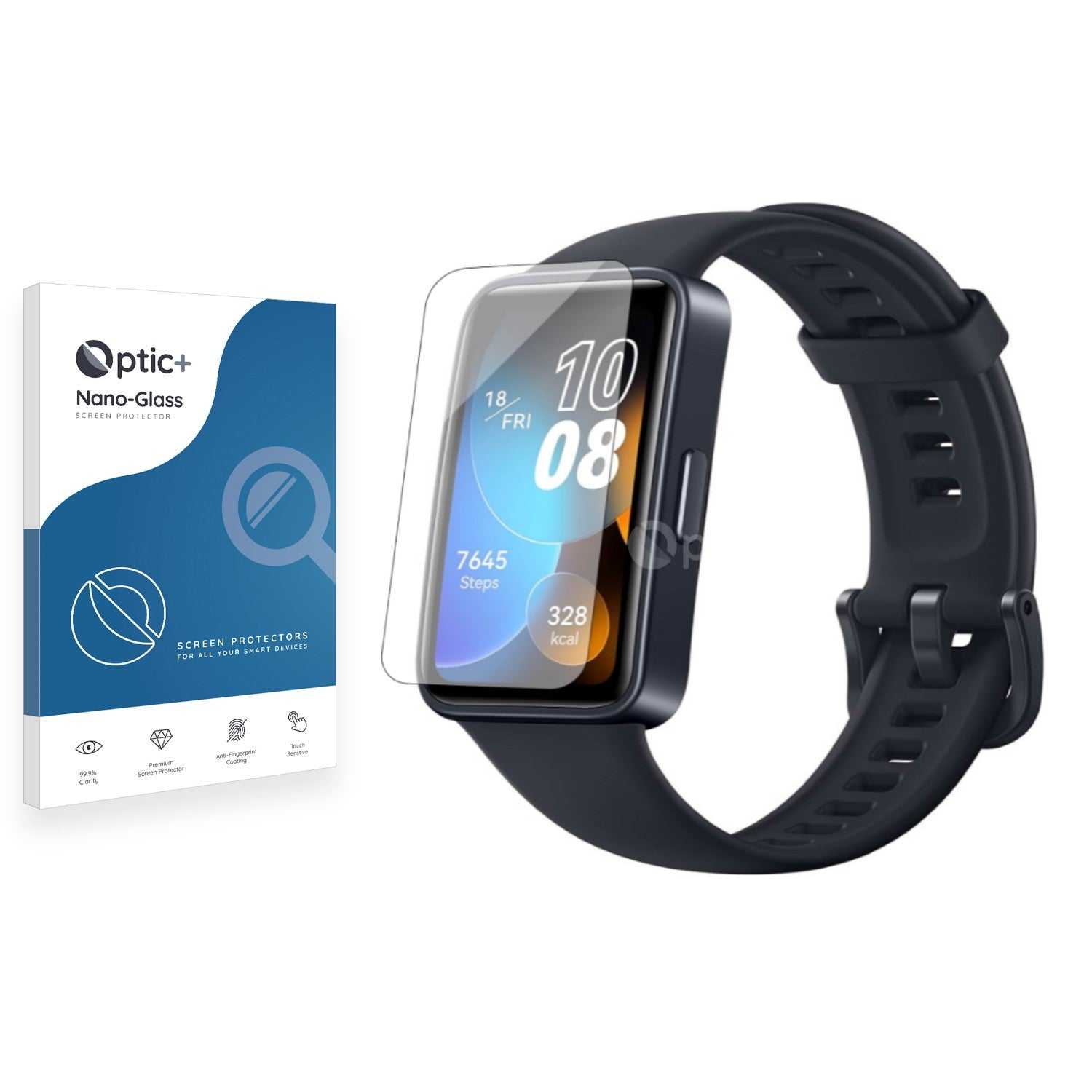 ScreenShield, Optic+ Nano Glass Screen Protector for Huawei Band 8