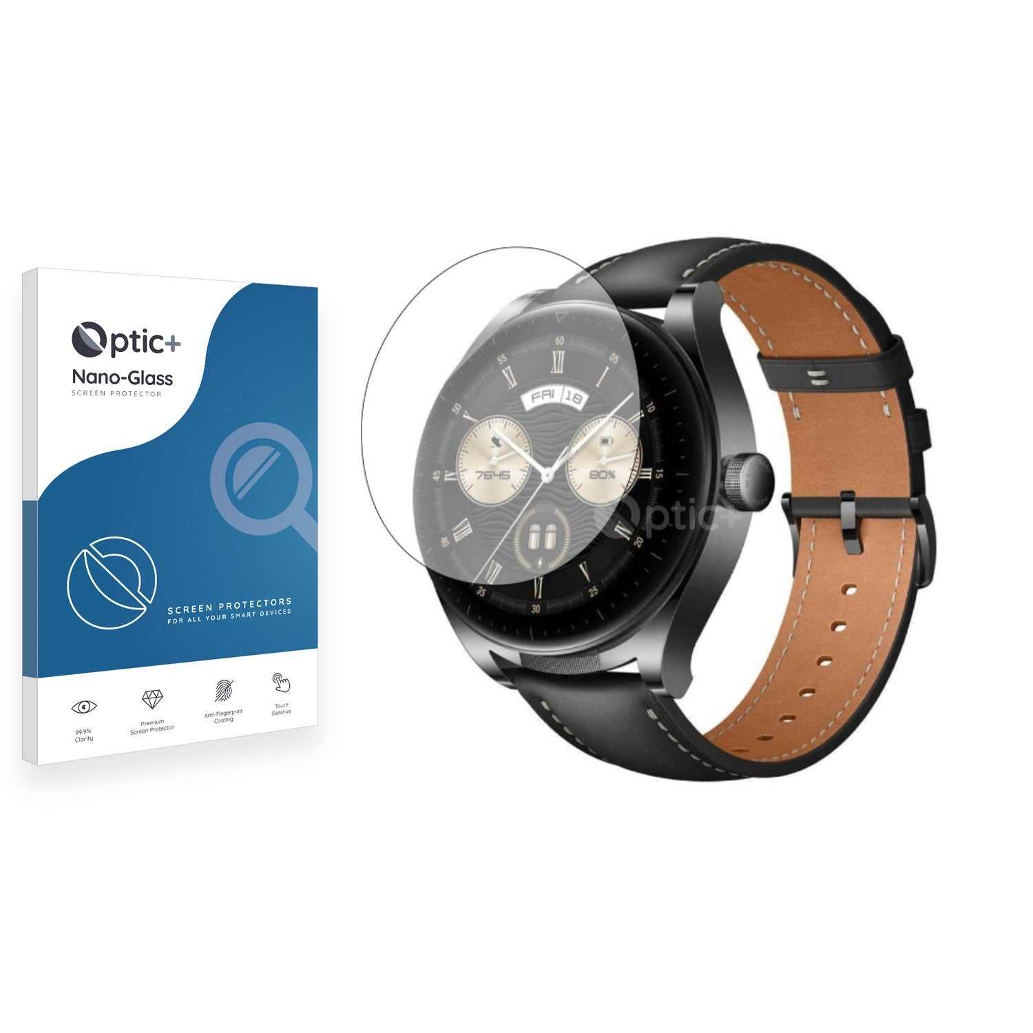 ScreenShield, Optic+ Nano Glass Screen Protector for Huawei Watch Buds