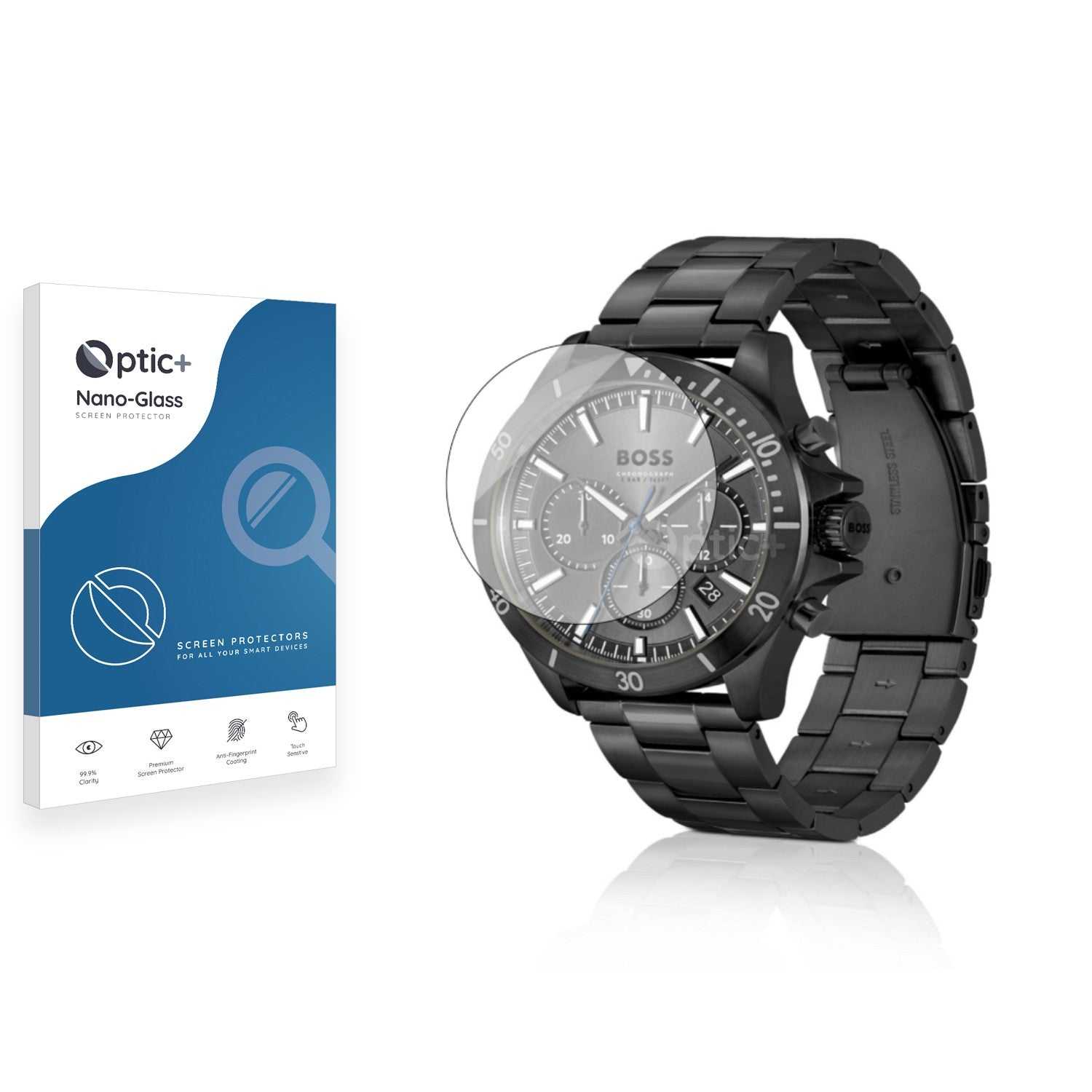 ScreenShield, Optic+ Nano Glass Screen Protector for Hugo Boss Chronograph 58115493