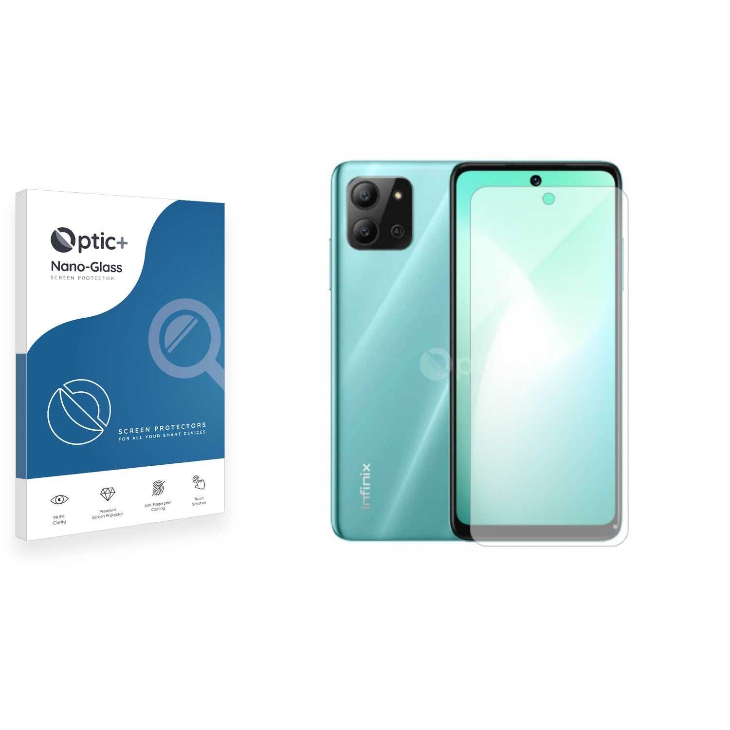 ScreenShield, Optic+ Nano Glass Screen Protector for Infinix Hot 11 2022