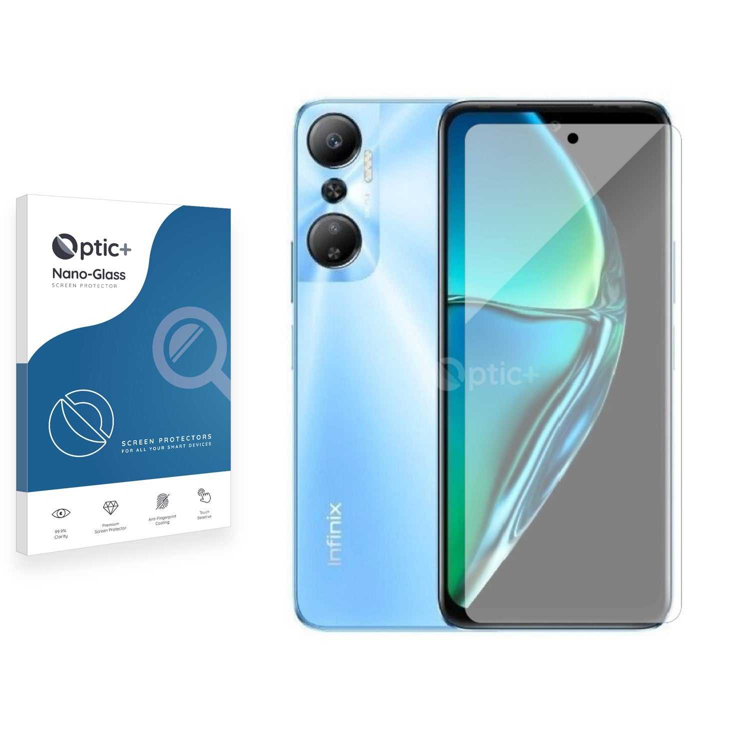 ScreenShield, Optic+ Nano Glass Screen Protector for Infinix Hot 40 Pro