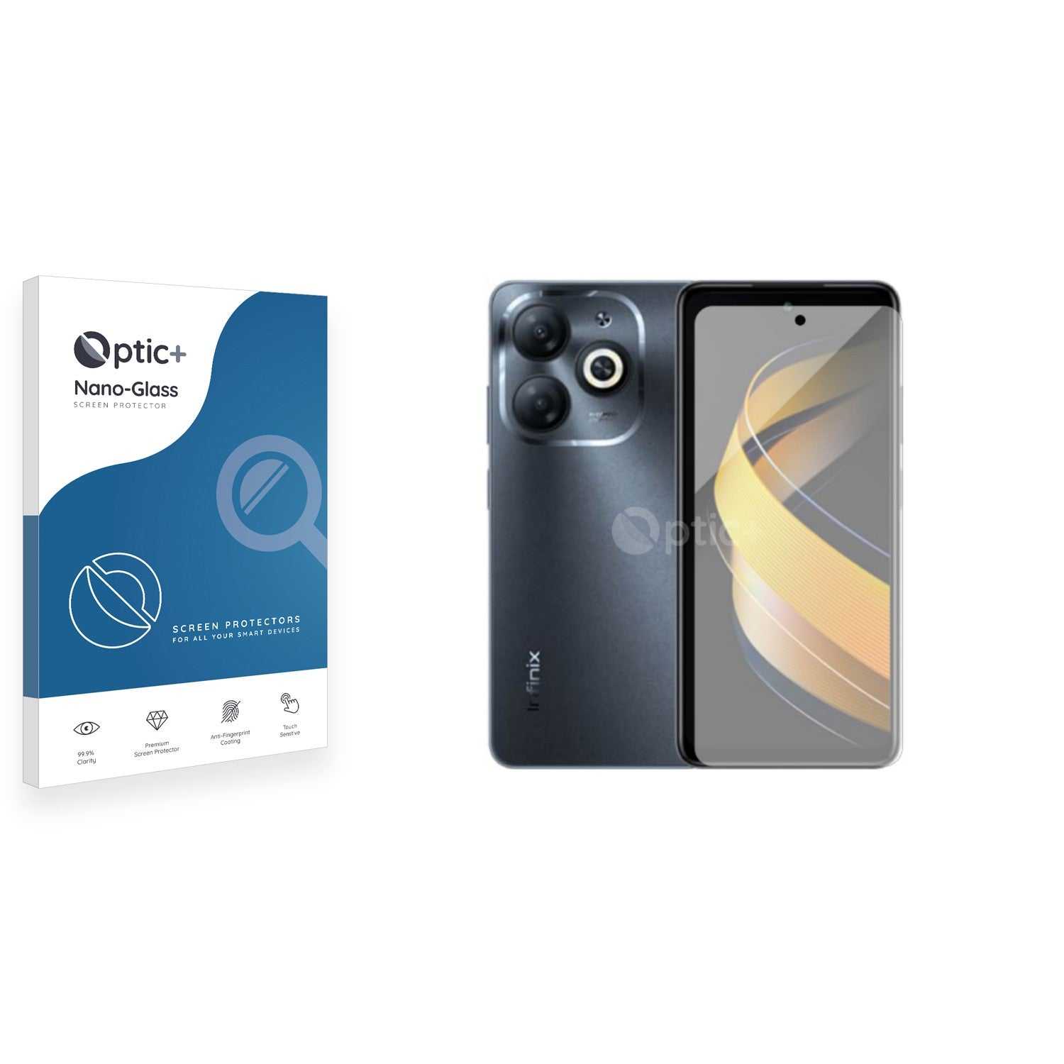 ScreenShield, Optic+ Nano Glass Screen Protector for Infinix Smart 8 HD