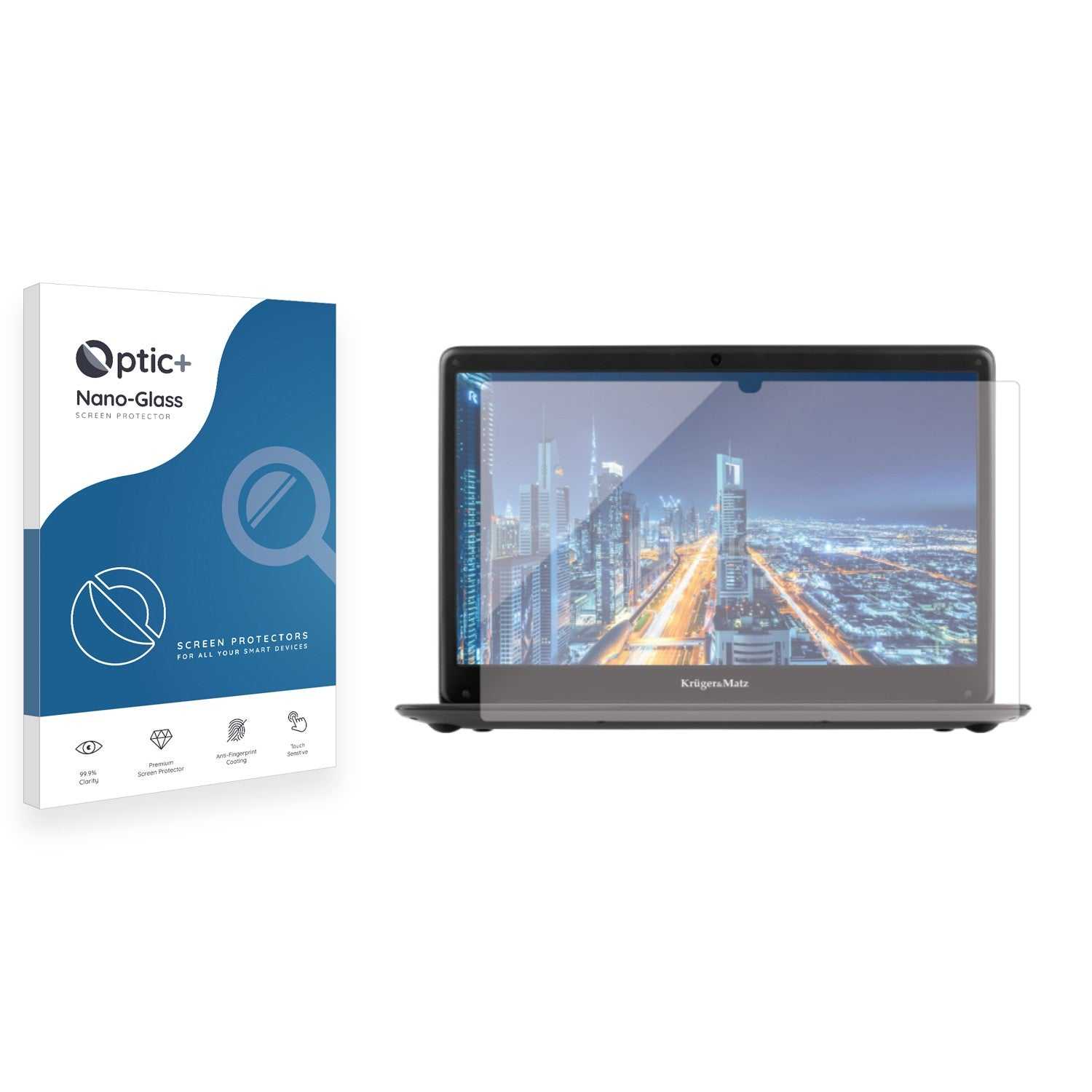 ScreenShield, Optic+ Nano Glass Screen Protector for Kruger&Matz Ultrabook KM1407