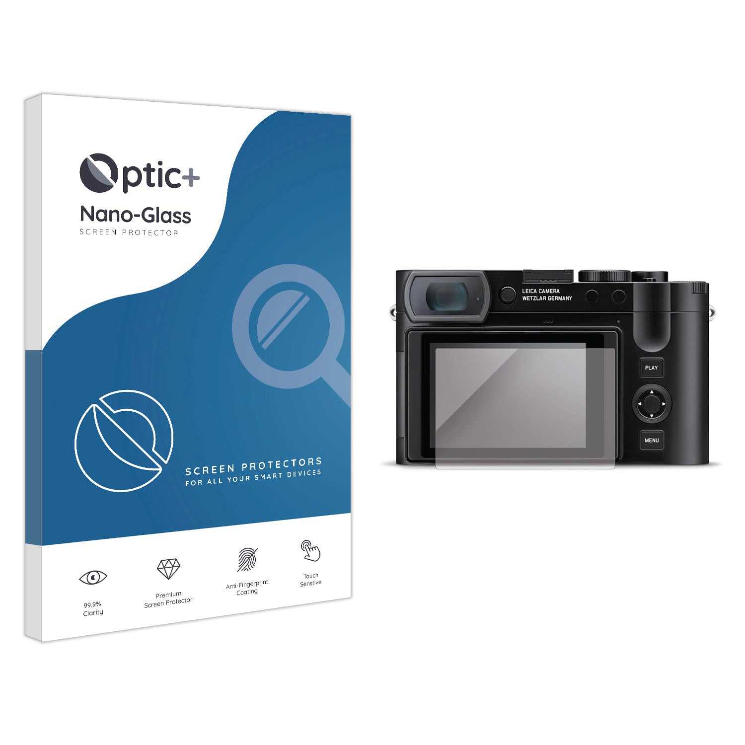 ScreenShield, Optic+ Nano Glass Screen Protector for Leica Q3