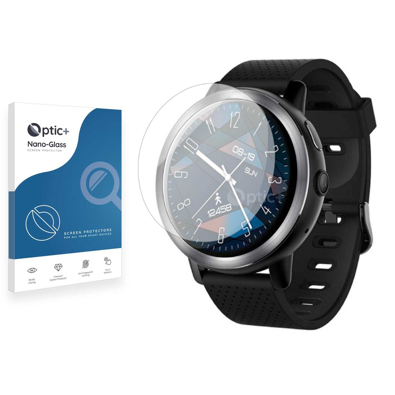 ScreenShield, Optic+ Nano Glass Screen Protector for Lemfo Smartwatch 1.39in
