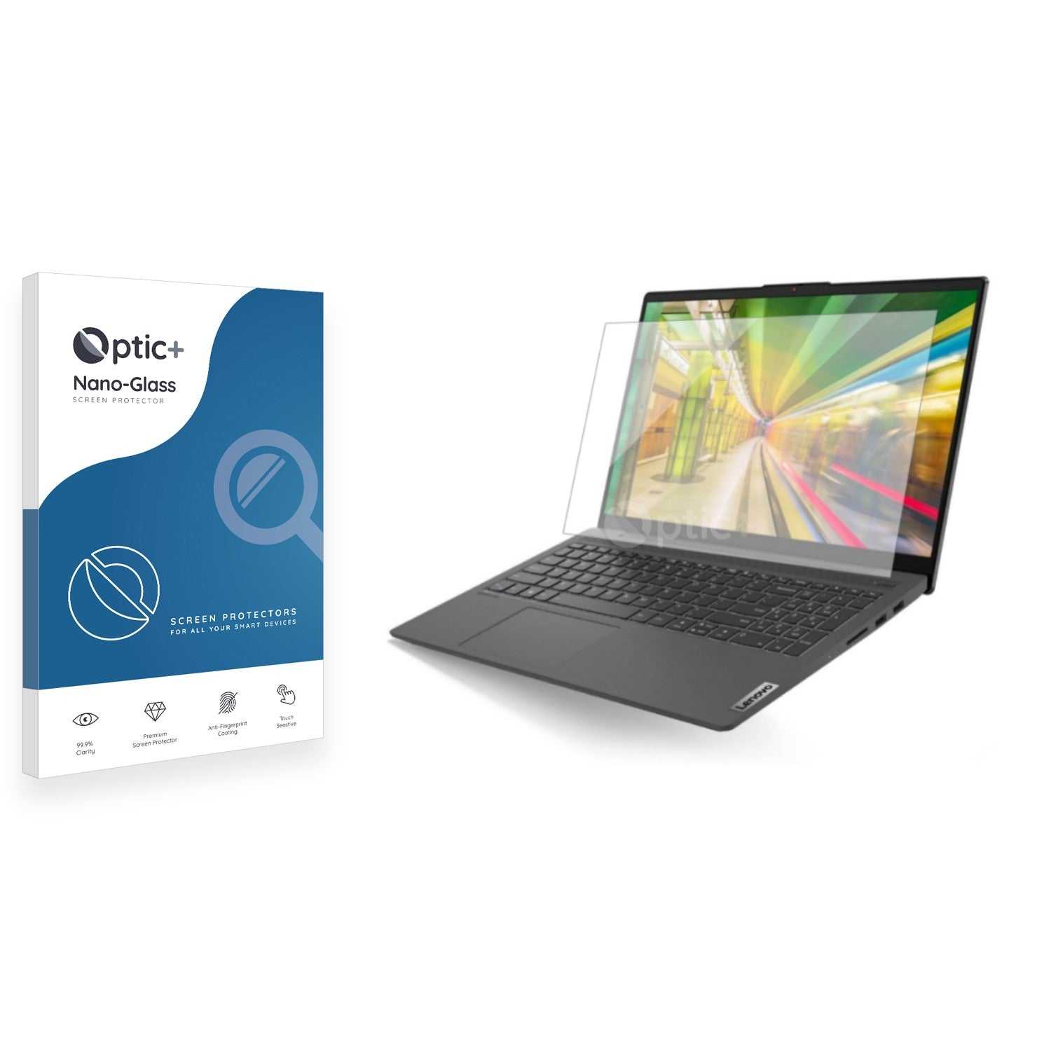 ScreenShield, Optic+ Nano Glass Screen Protector for Lenovo IdeaPad 5 Gen 7 15