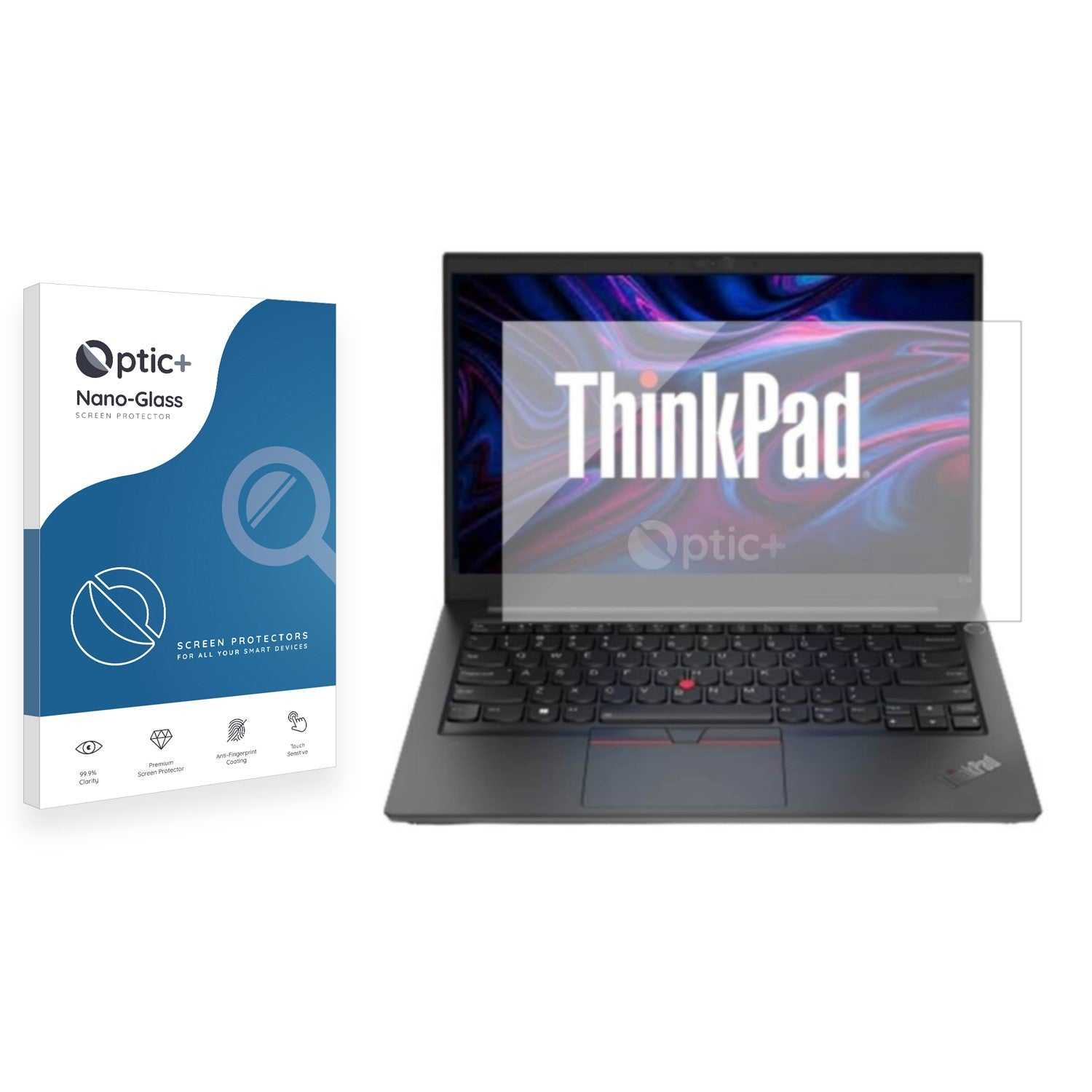 ScreenShield, Optic+ Nano Glass Screen Protector for Lenovo ThinkPad E14 Gen 5