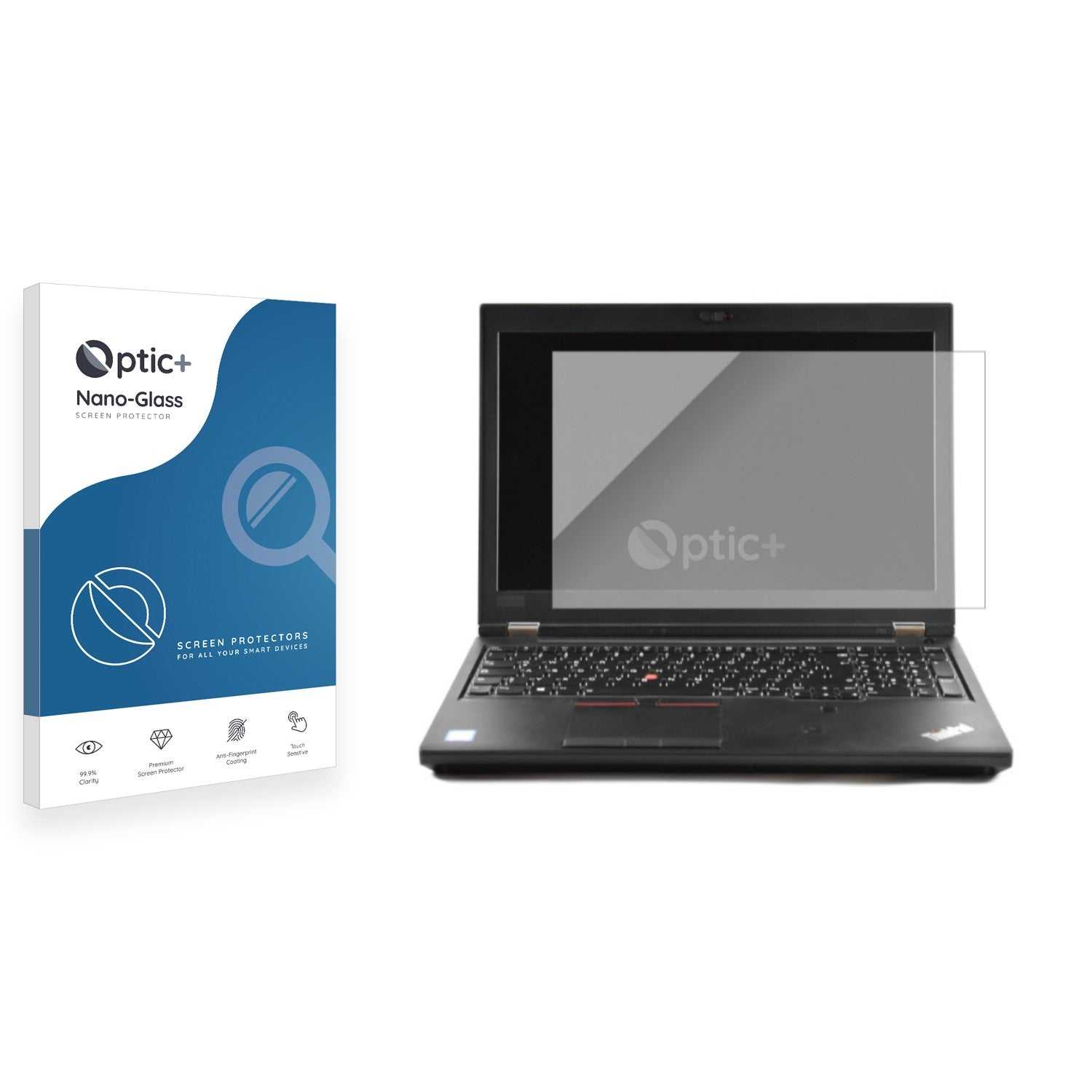 ScreenShield, Optic+ Nano Glass Screen Protector for Lenovo ThinkPad P52 Touch Mobile Workstation