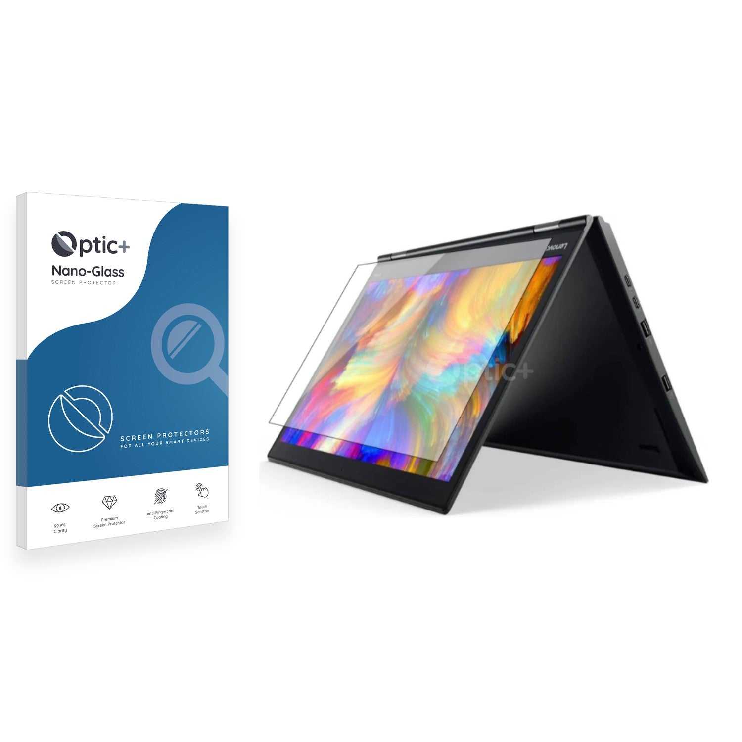 ScreenShield, Optic+ Nano Glass Screen Protector for Lenovo ThinkPad X1 Yoga (2nd Gen)