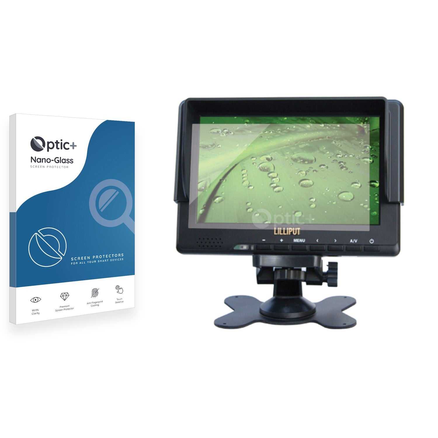 ScreenShield, Optic+ Nano Glass Screen Protector for Lilliput 7" 3G-SDI Field Monitor